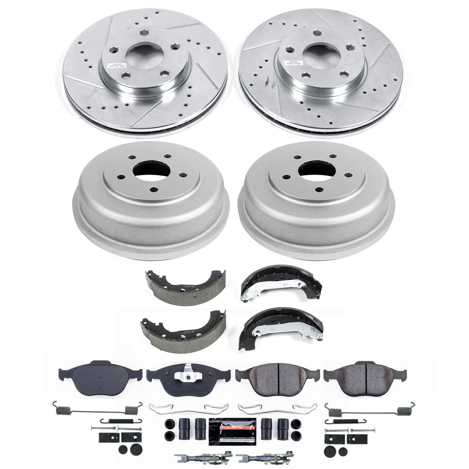 Power Stop - KC5928-26 - Front - Disc Brake Pad/Caliper and Rotor Kit image 1