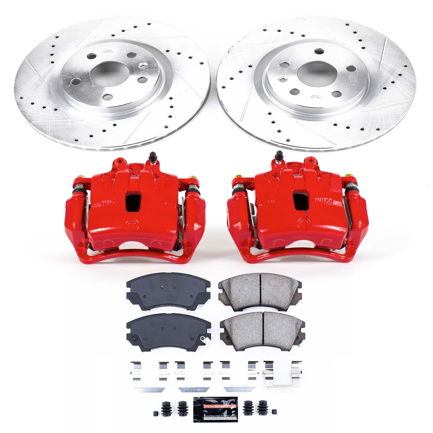Power Stop - KC5948 - Front - Disc Brake Pad/Caliper and Rotor Kit image 1