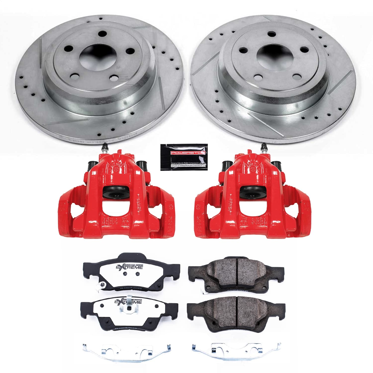 Power Stop - KC5950-36 - Rear - Disc Brake Pad/Caliper and Rotor Kit image 1