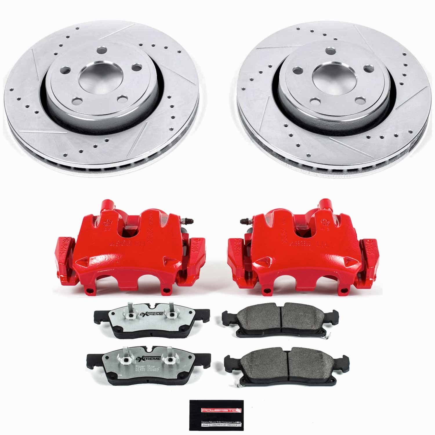 Power Stop - KC5951-26 - Front - Disc Brake Pad/Caliper and Rotor Kit image 1