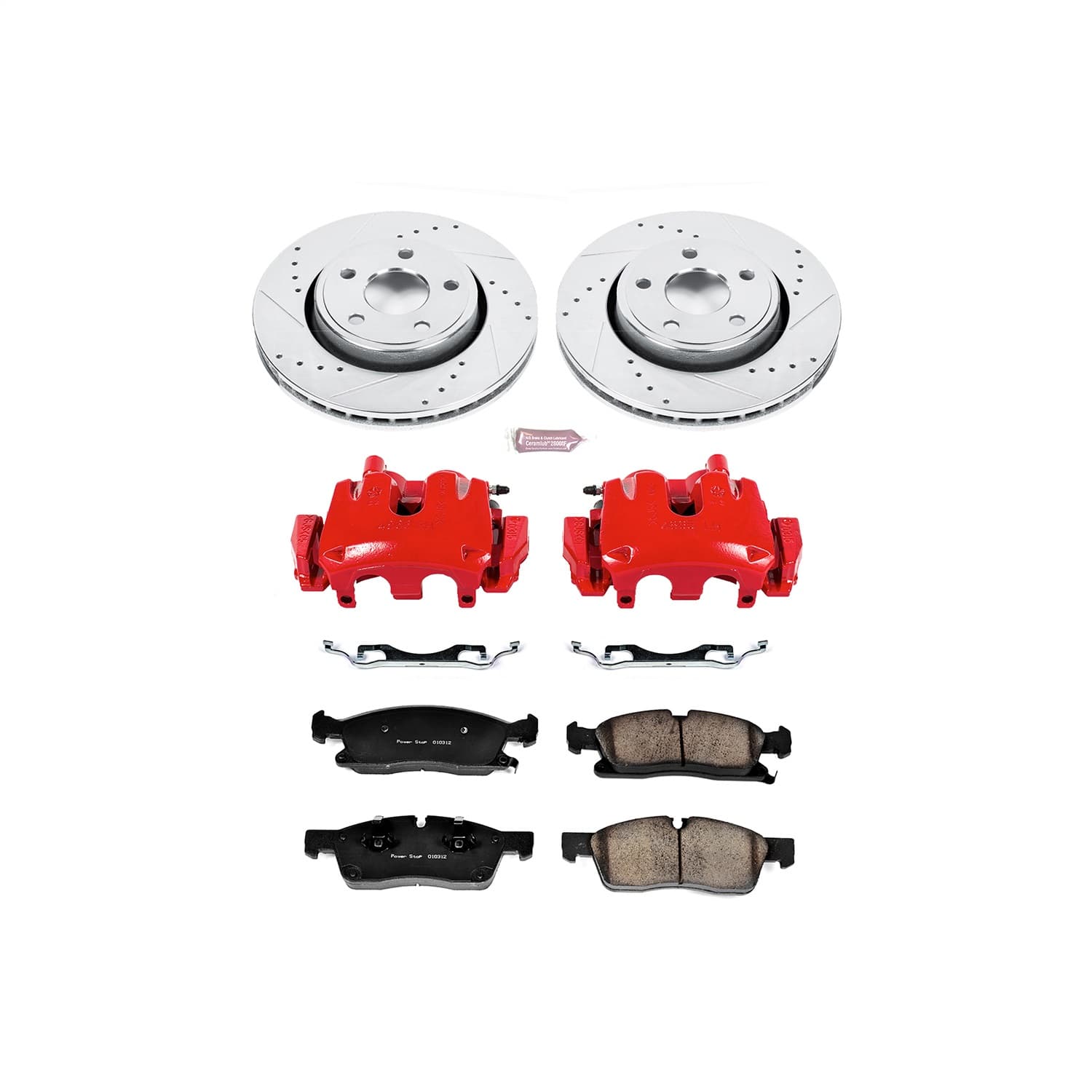 Power Stop - KC5951 - Front - Disc Brake Pad/Caliper and Rotor Kit image 1