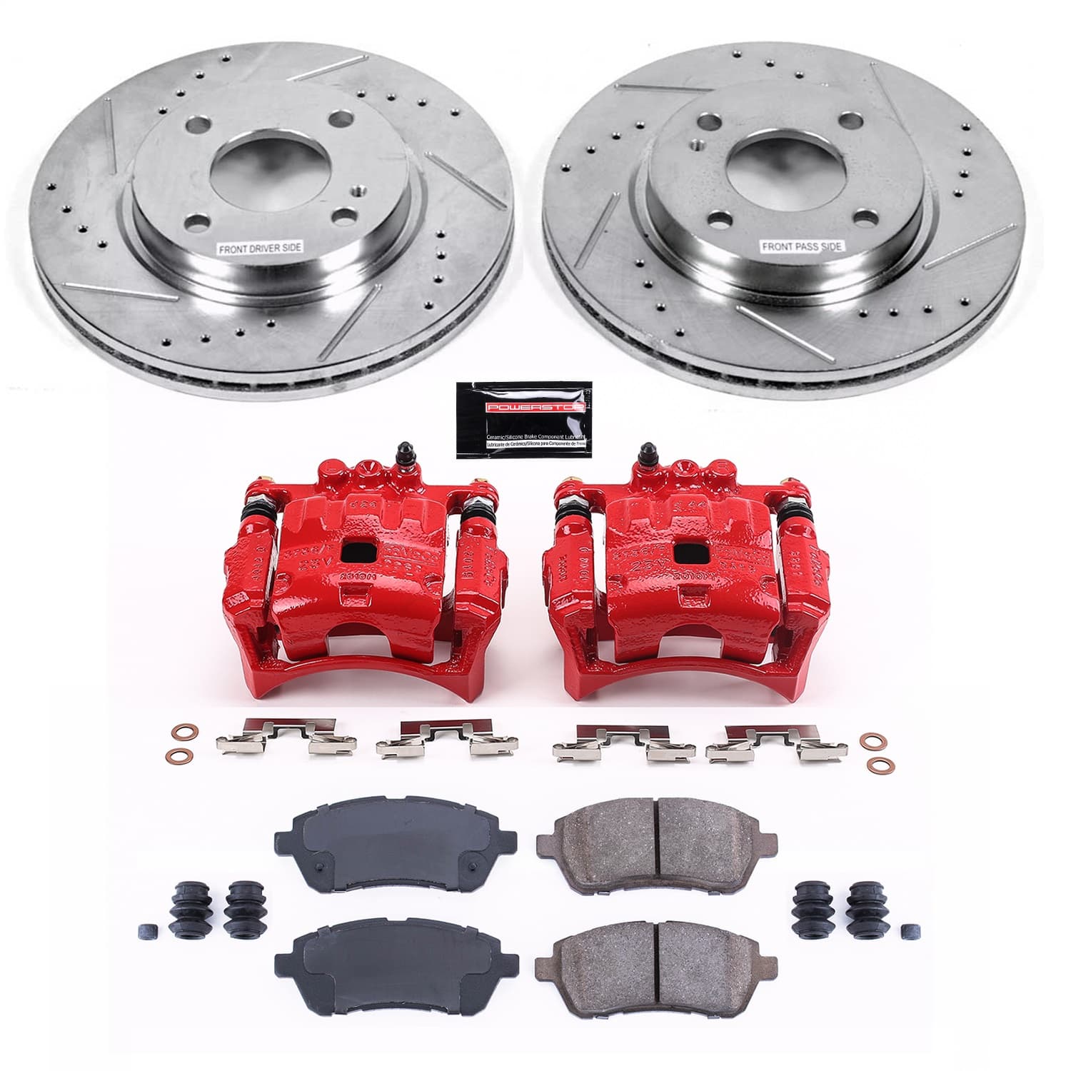 Power Stop - KC5969 - Front - Disc Brake Pad/Caliper and Rotor Kit image 1