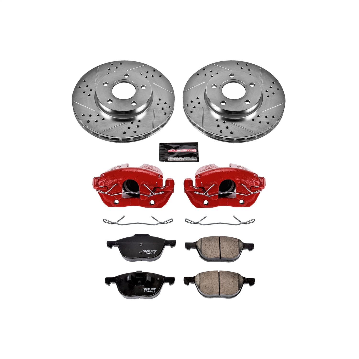 Power Stop - KC5976A - Front - Disc Brake Pad/Caliper and Rotor Kit image 1