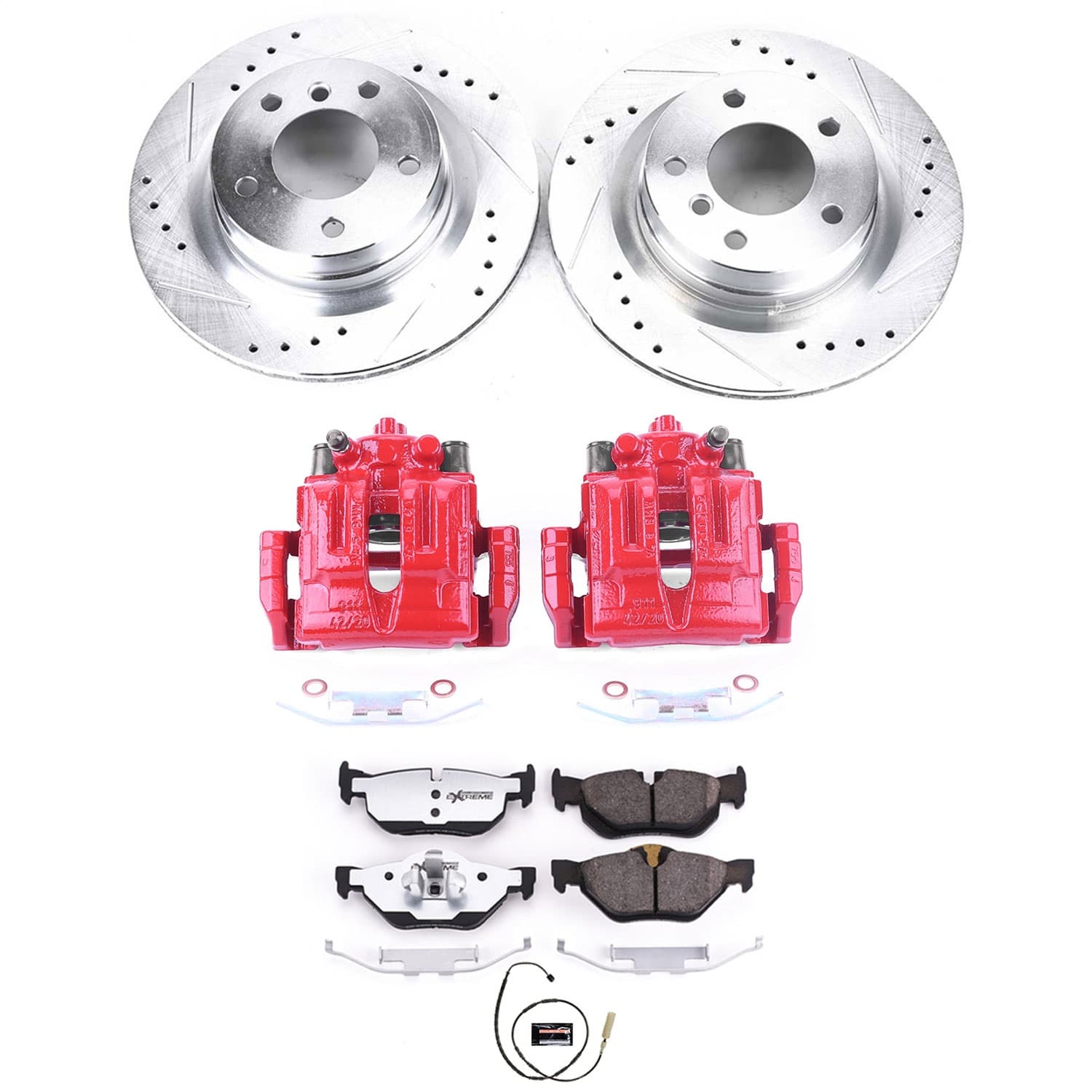Power Stop - KC5981-26 - Rear - Disc Brake Pad/Caliper and Rotor Kit image 1