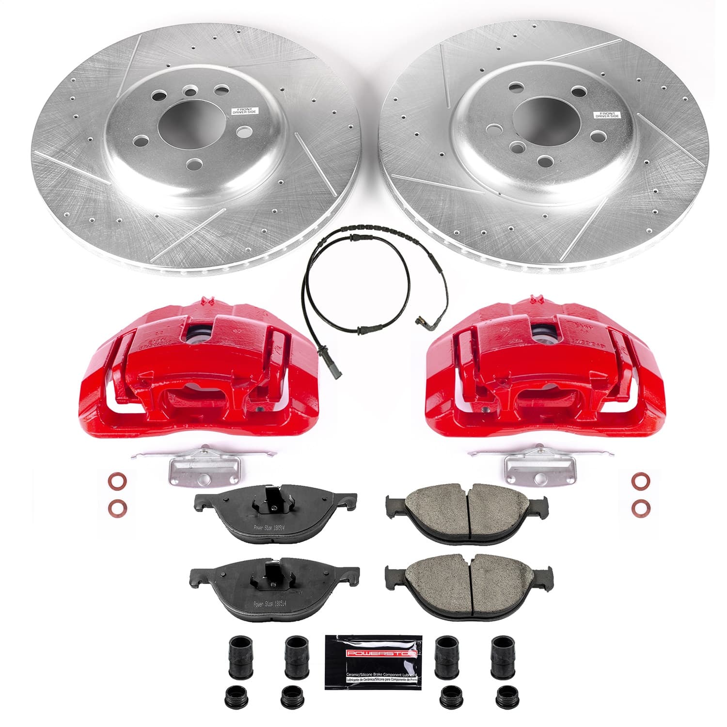 Power Stop - KC6012 - Front - Disc Brake Pad/Caliper and Rotor Kit image 1