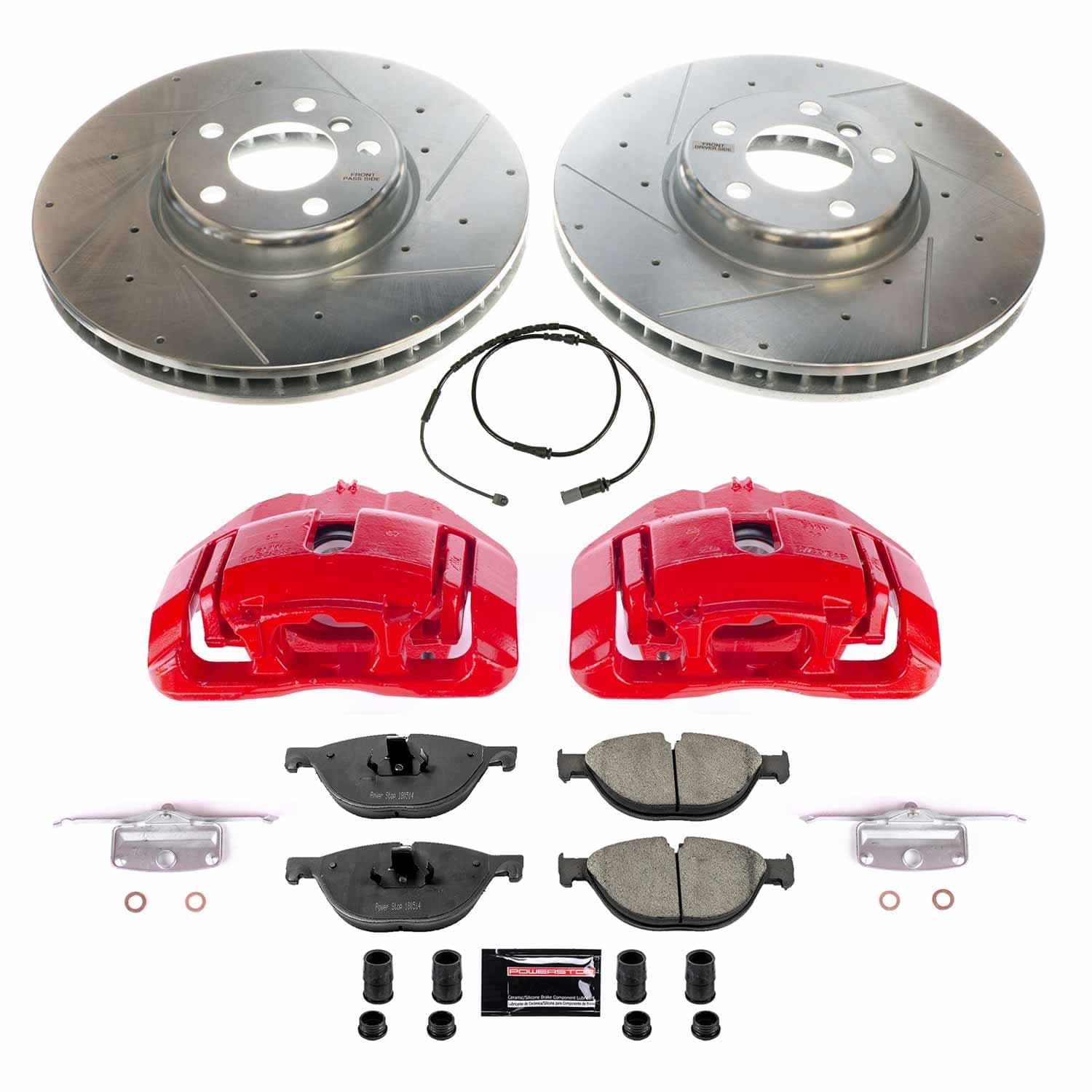 Power Stop - KC6026 - Front - Disc Brake Pad/Caliper and Rotor Kit image 1