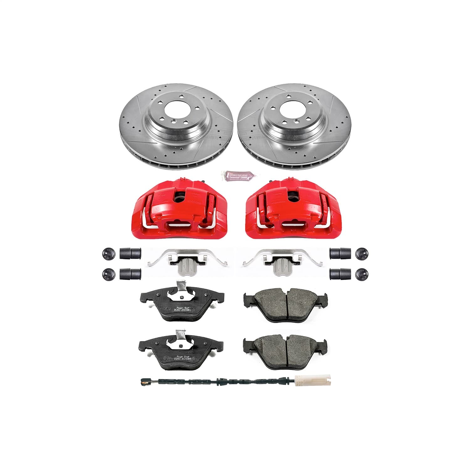 Power Stop - KC6055 - Front - Disc Brake Pad/Caliper and Rotor Kit image 1
