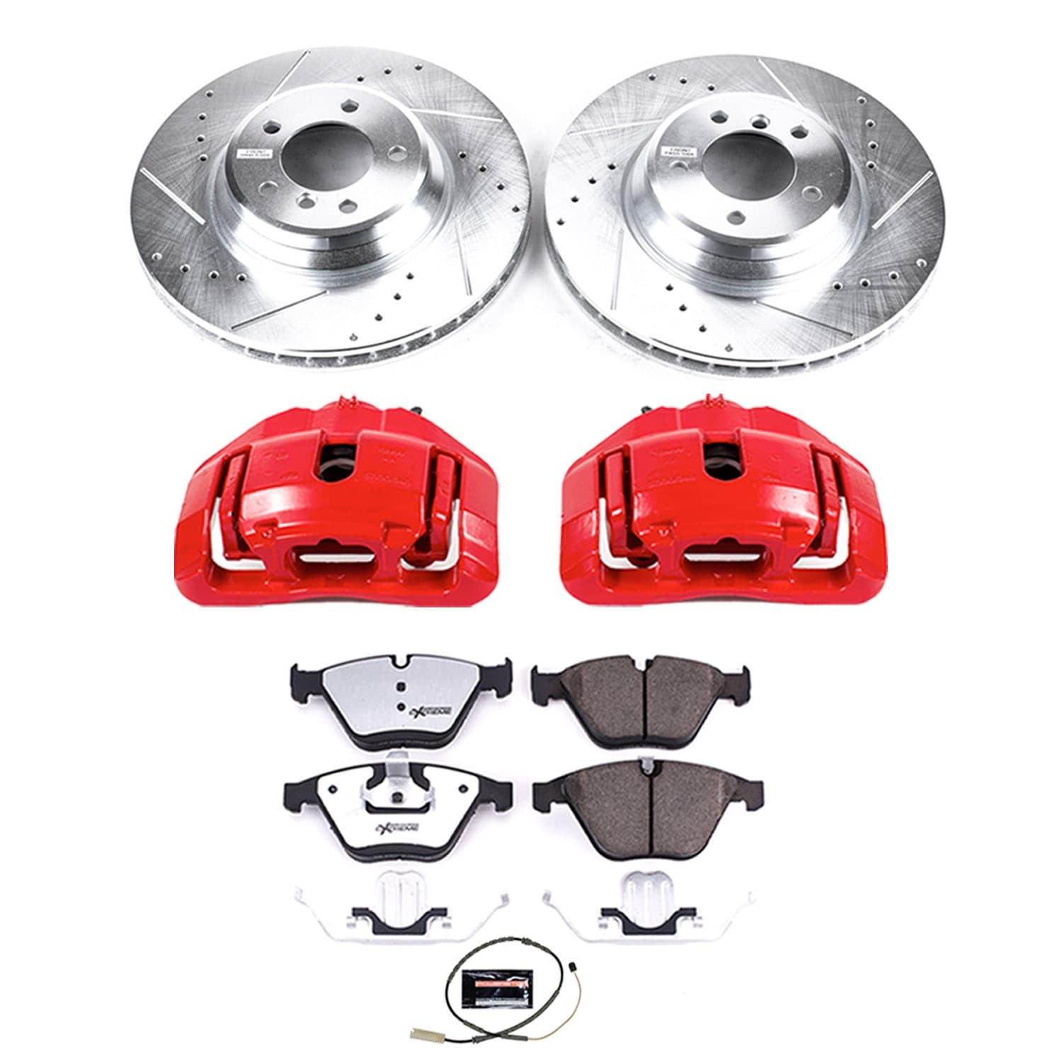 Power Stop - KC6058-26 - Front - Disc Brake Pad/Caliper and Rotor Kit image 1