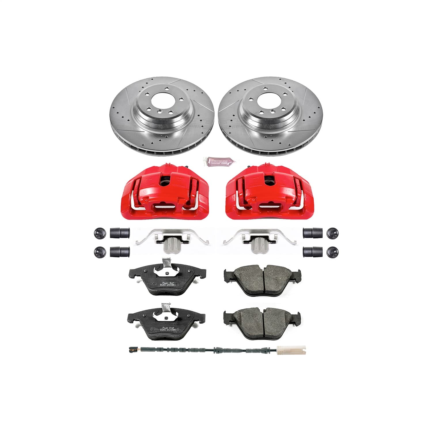 Power Stop - KC6058 - Front - Disc Brake Pad/Caliper and Rotor Kit image 1