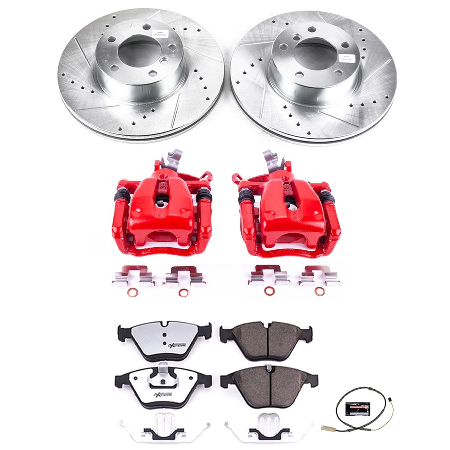 Power Stop - KC6073-26 - Front - Disc Brake Pad/Caliper and Rotor Kit image 1