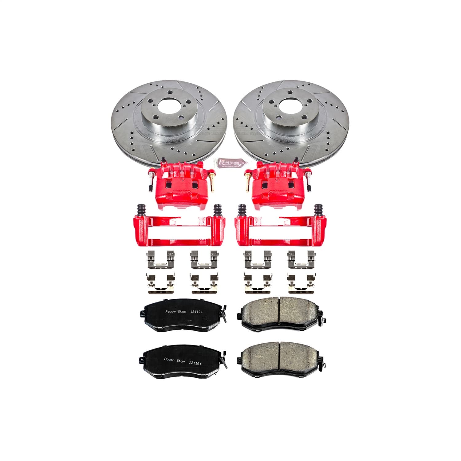 Power Stop - KC6082 - Front - Disc Brake Pad/Caliper and Rotor Kit image 1
