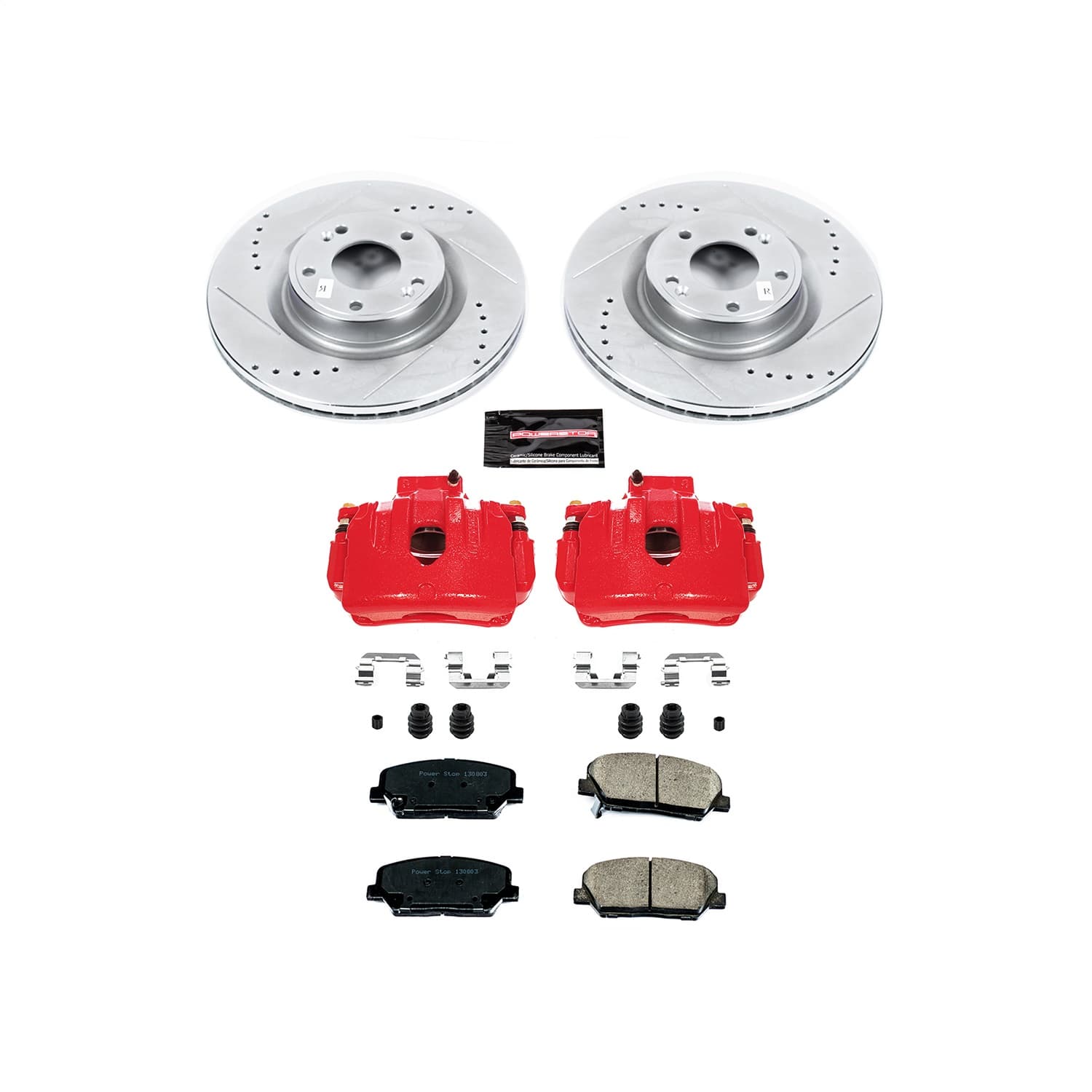 Power Stop - KC6169 - Front - Disc Brake Pad/Caliper and Rotor Kit image 1