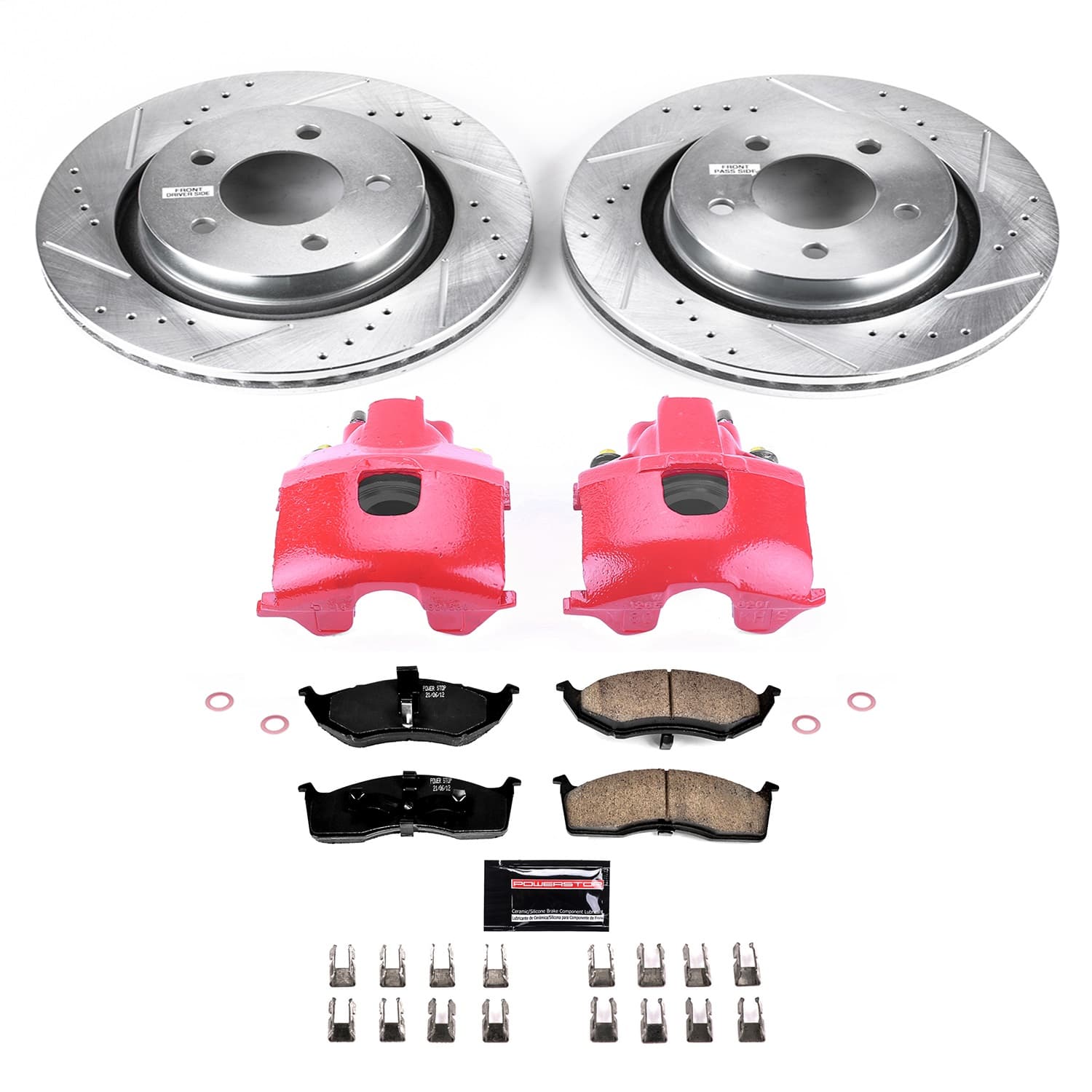 Power Stop - KC6179 - Front - Disc Brake Pad/Caliper and Rotor Kit image 1