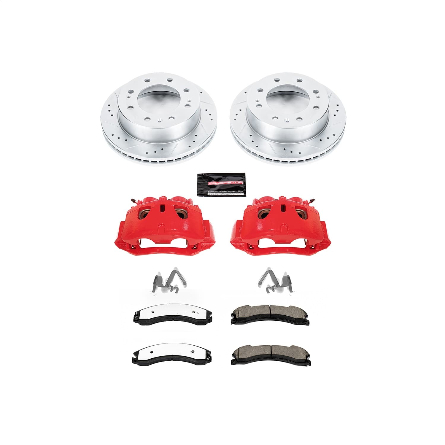 Power Stop - KC6258-36 - Front - Disc Brake Pad/Caliper and Rotor Kit image 1