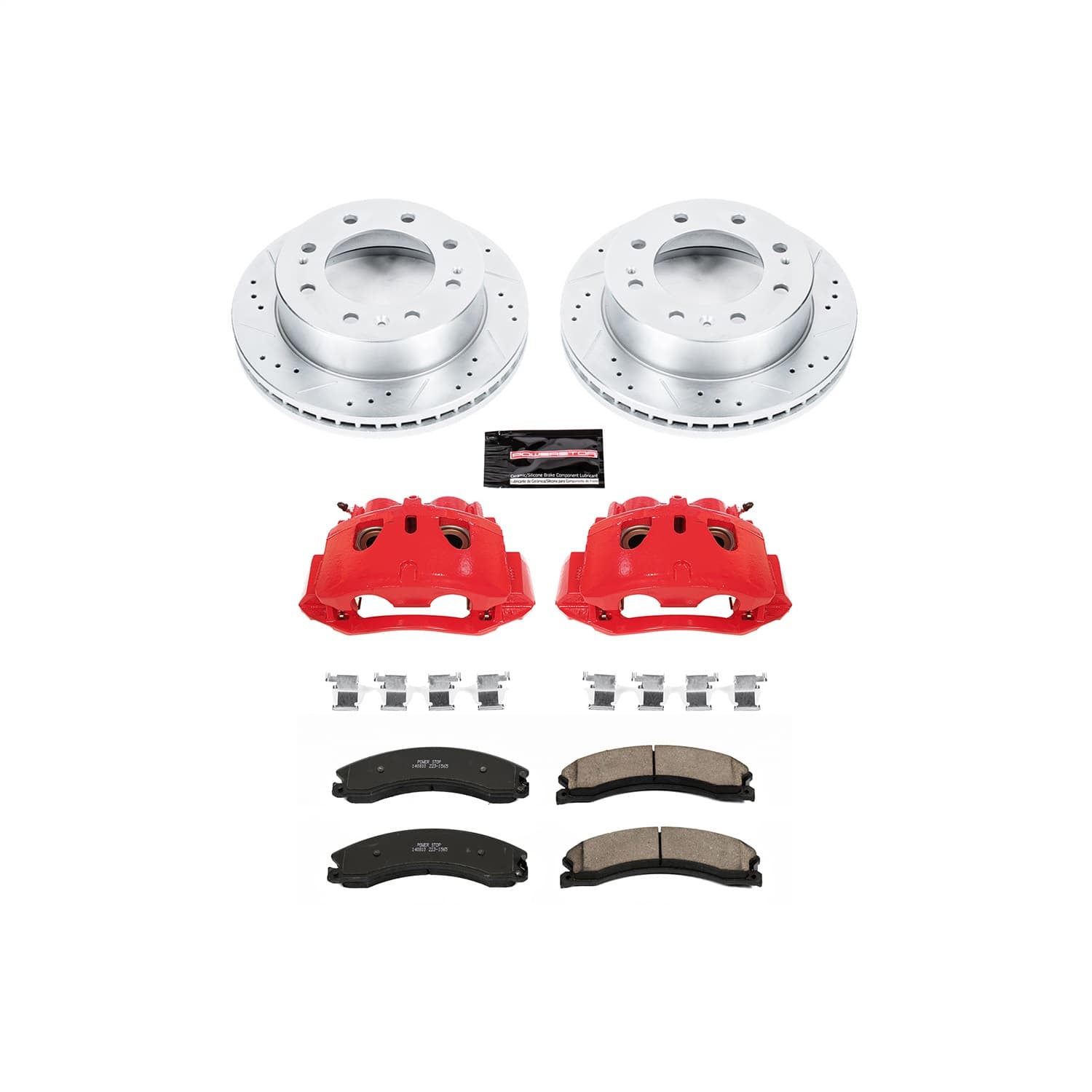 Power Stop - KC6258 - Front - Disc Brake Pad/Caliper and Rotor Kit image 1