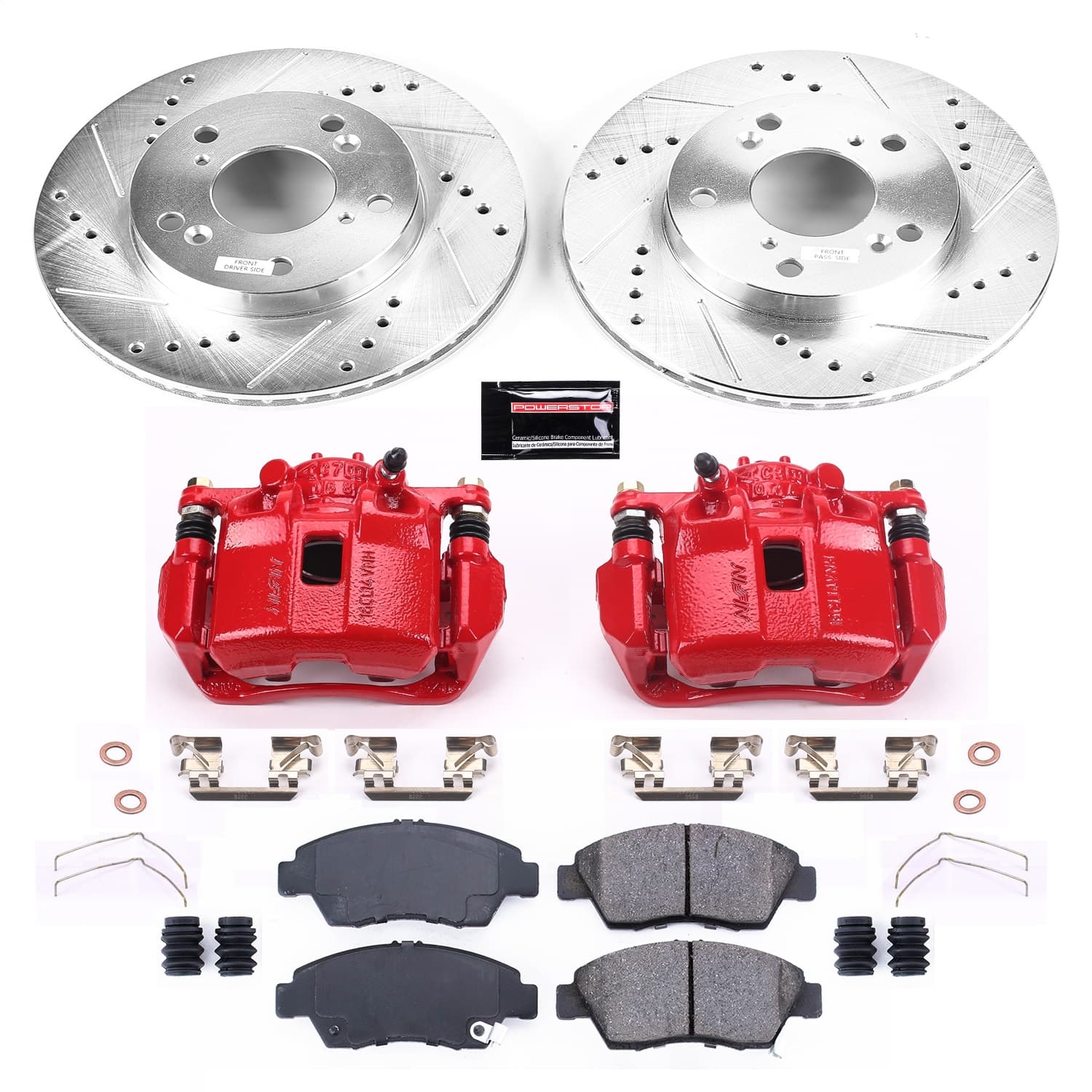 Power Stop - KC6317 - Front - Disc Brake Pad/Caliper and Rotor Kit image 1