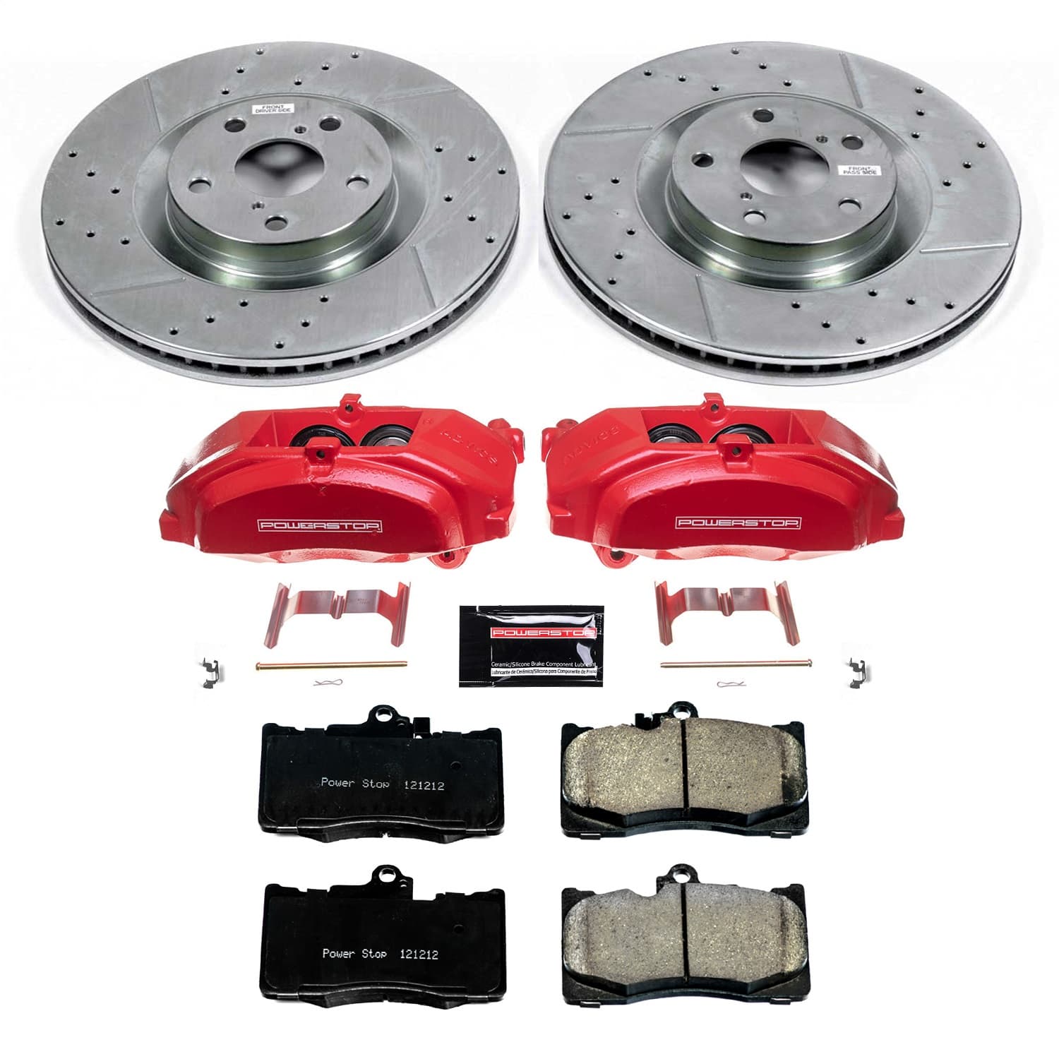Power Stop - KC6355 - Front - Disc Brake Pad/Caliper and Rotor Kit image 1