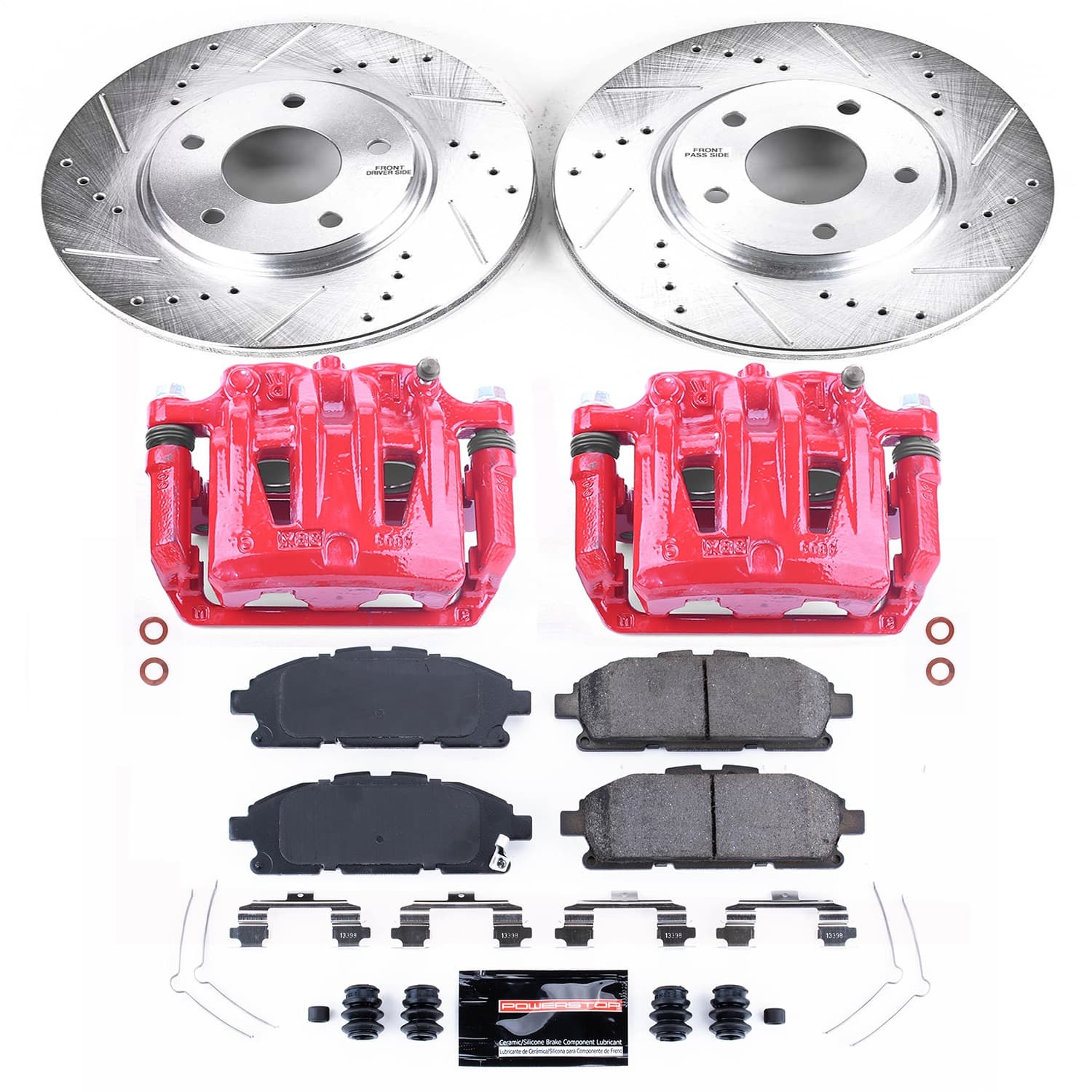 Power Stop - KC6360 - Front - Disc Brake Pad/Caliper and Rotor Kit image 1