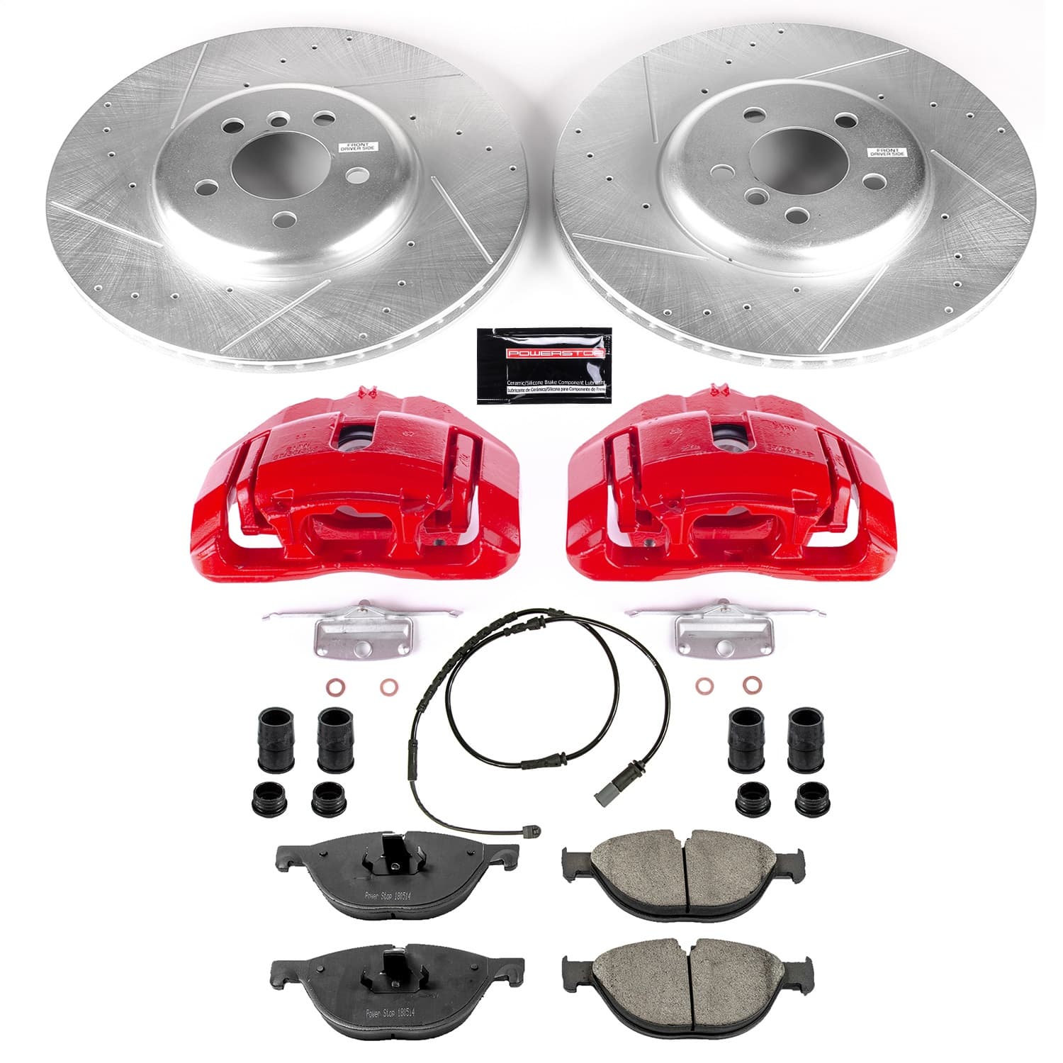 Power Stop - KC6414 - Front - Disc Brake Pad/Caliper and Rotor Kit image 1