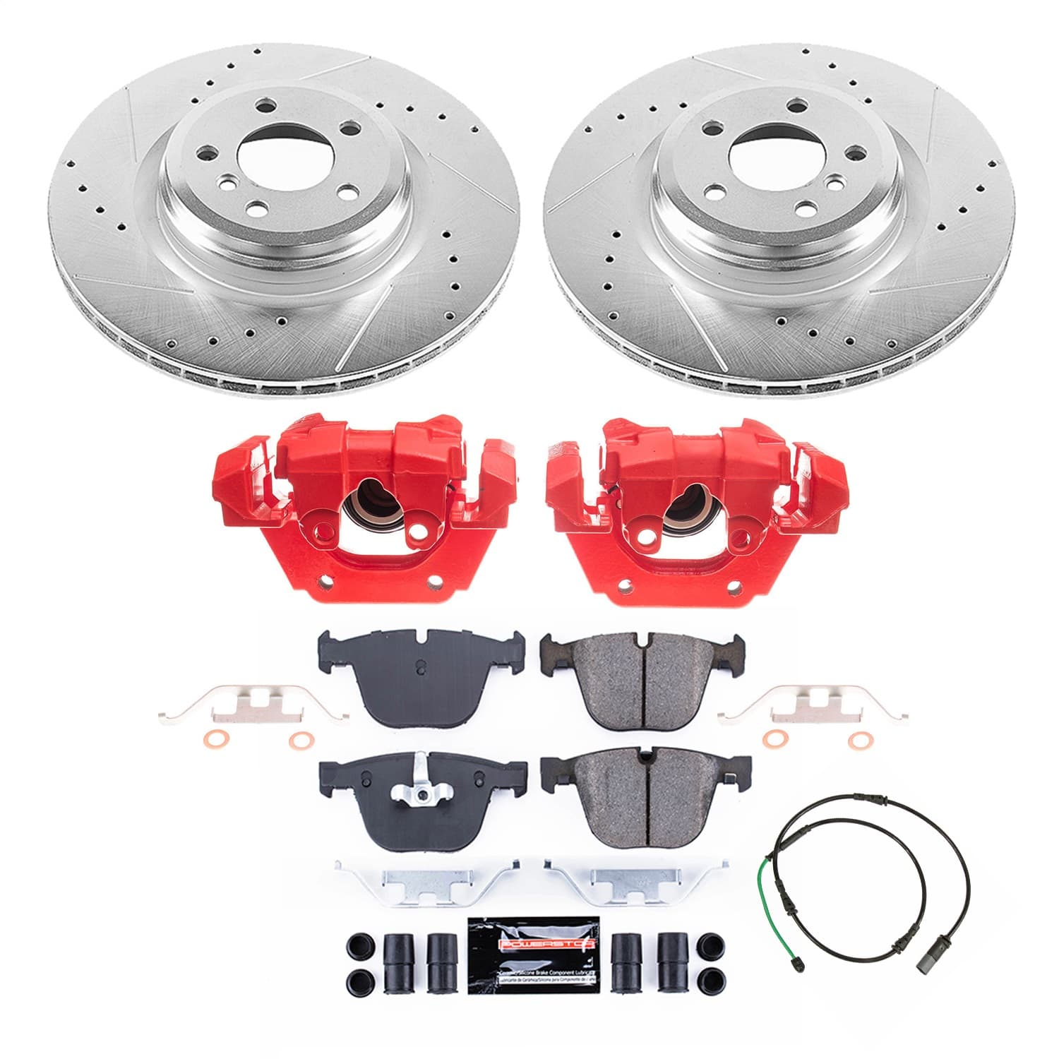 Power Stop - KC6416 - Rear - Disc Brake Pad/Caliper and Rotor Kit image 1