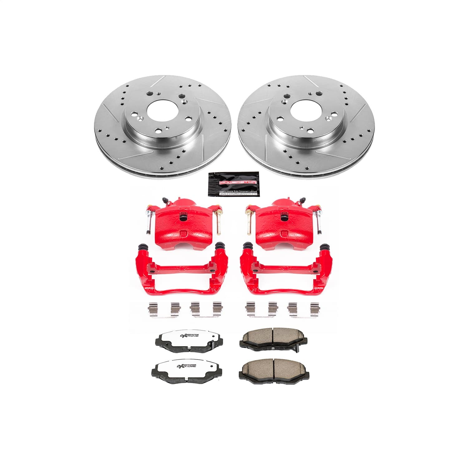 Power Stop - KC6490-26 - Front - Disc Brake Pad/Caliper and Rotor Kit image 1