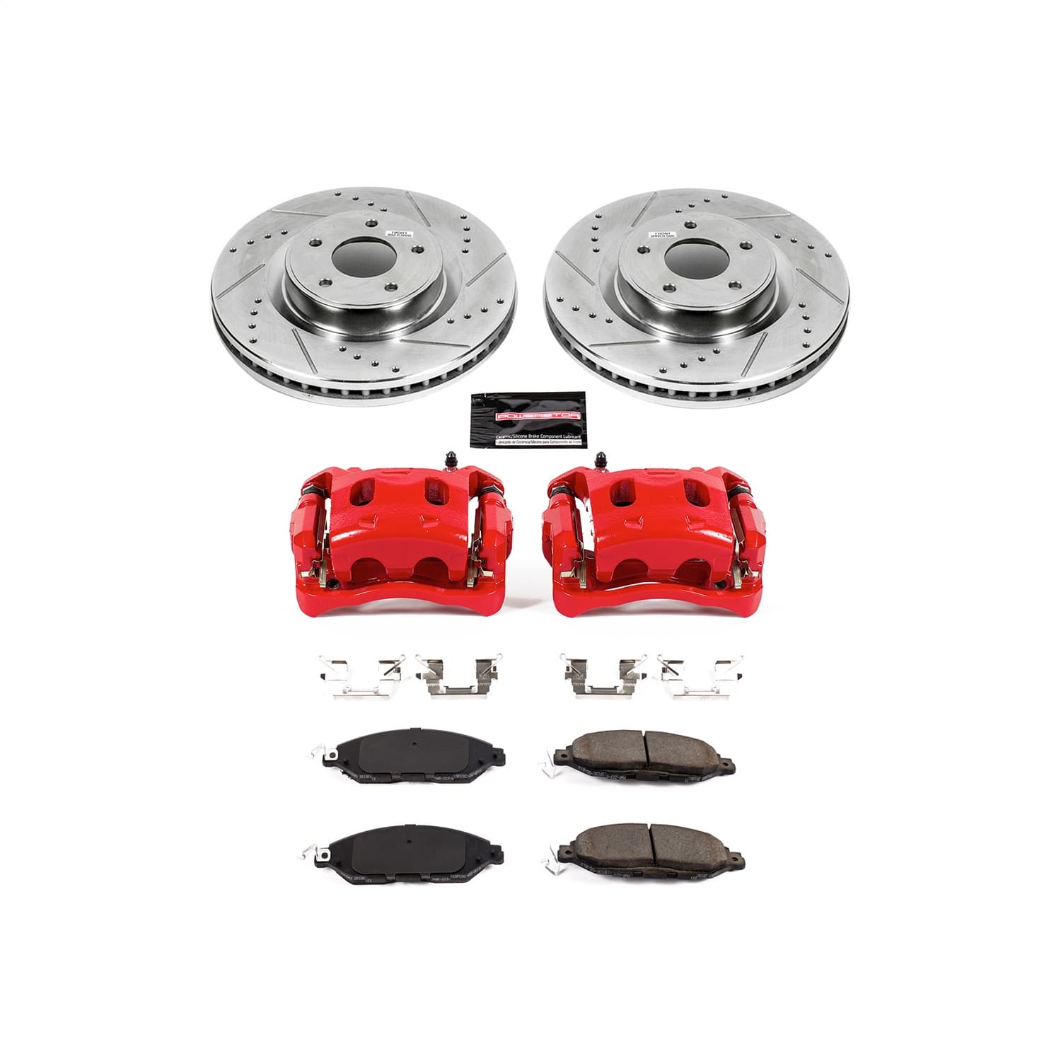 Power Stop - KC6496 - Front - Disc Brake Pad/Caliper and Rotor Kit image 1