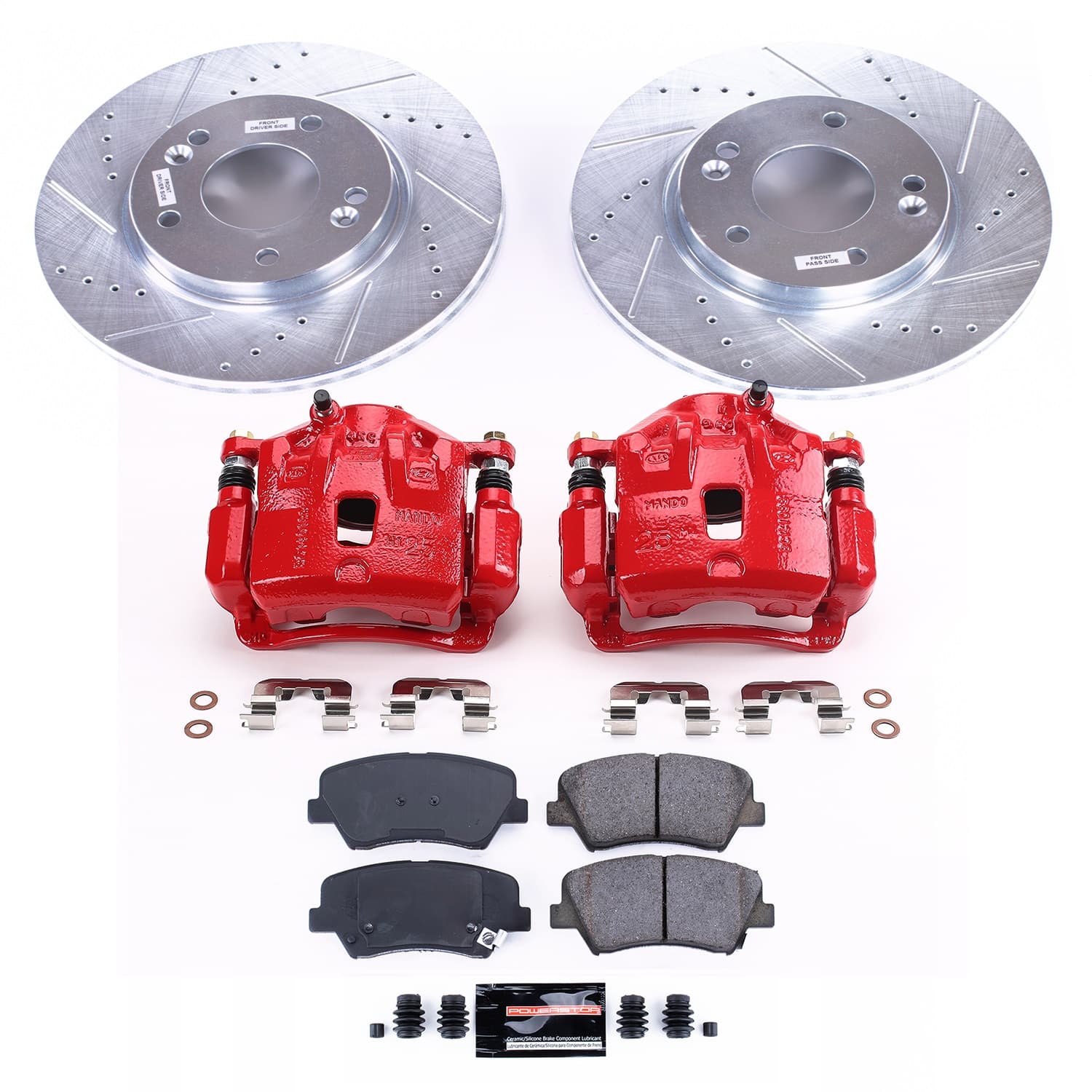 Power Stop - KC6503 - Front - Disc Brake Pad/Caliper and Rotor Kit image 1