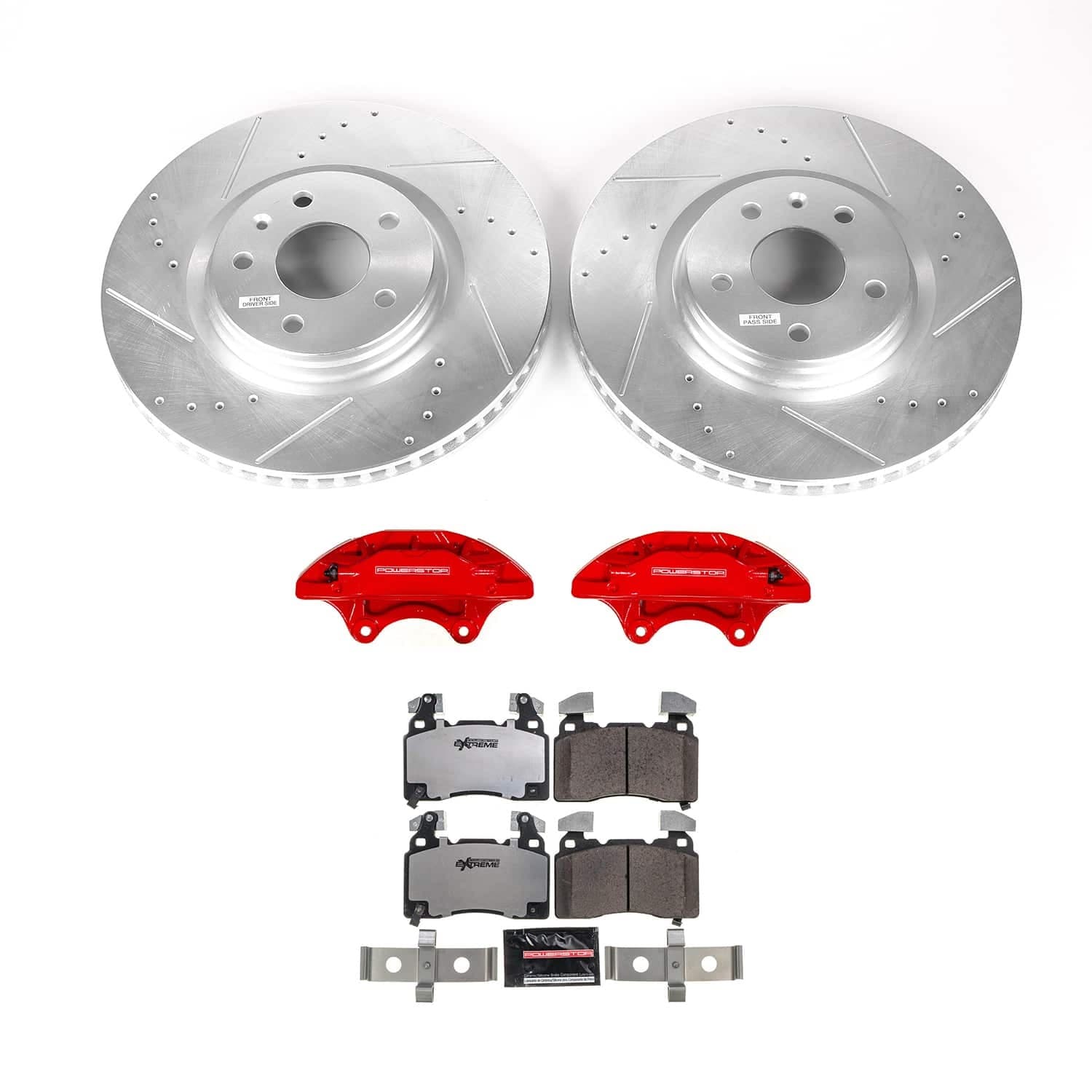 Power Stop - KC6534-26 - Front - Disc Brake Pad/Caliper and Rotor Kit image 1