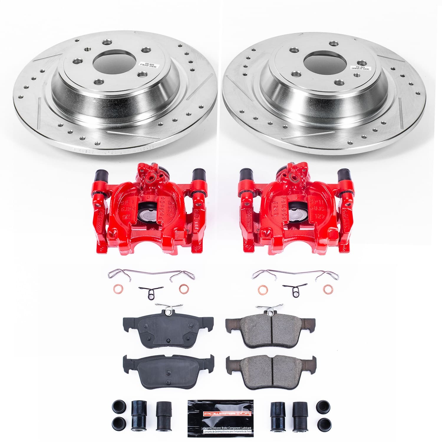 Power Stop - KC6559A - Rear - Disc Brake Pad/Caliper and Rotor Kit image 1