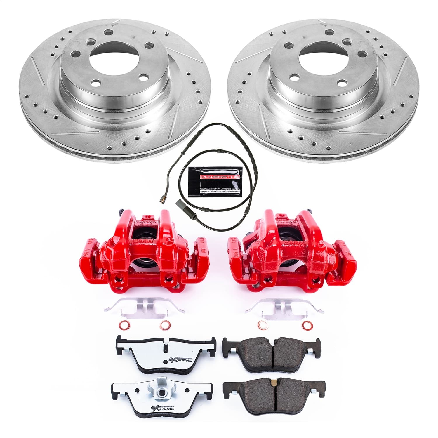 Power Stop - KC6656-26 - Rear - Disc Brake Pad/Caliper and Rotor Kit image 1