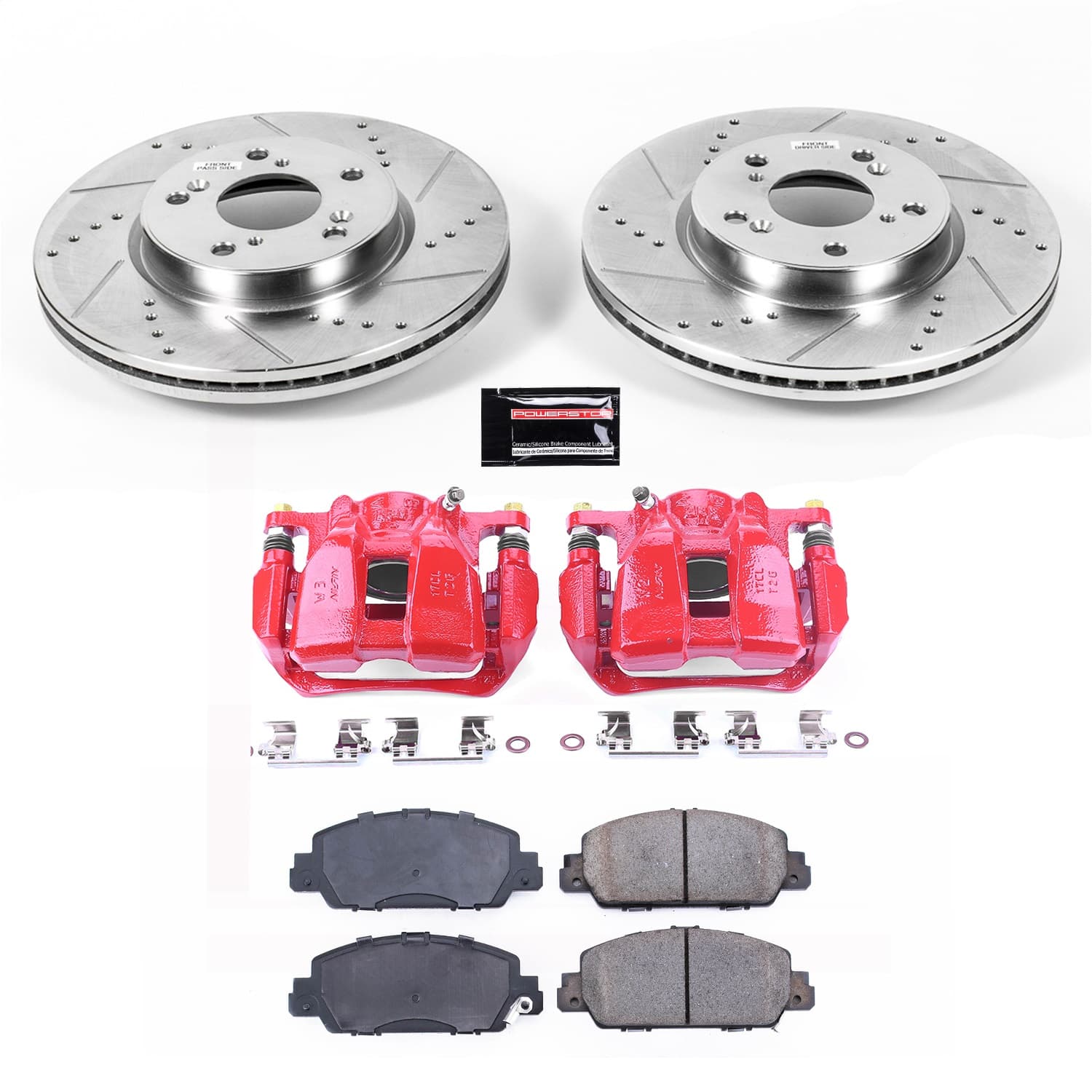 Power Stop - KC6777A - Front - Disc Brake Pad/Caliper and Rotor Kit image 1