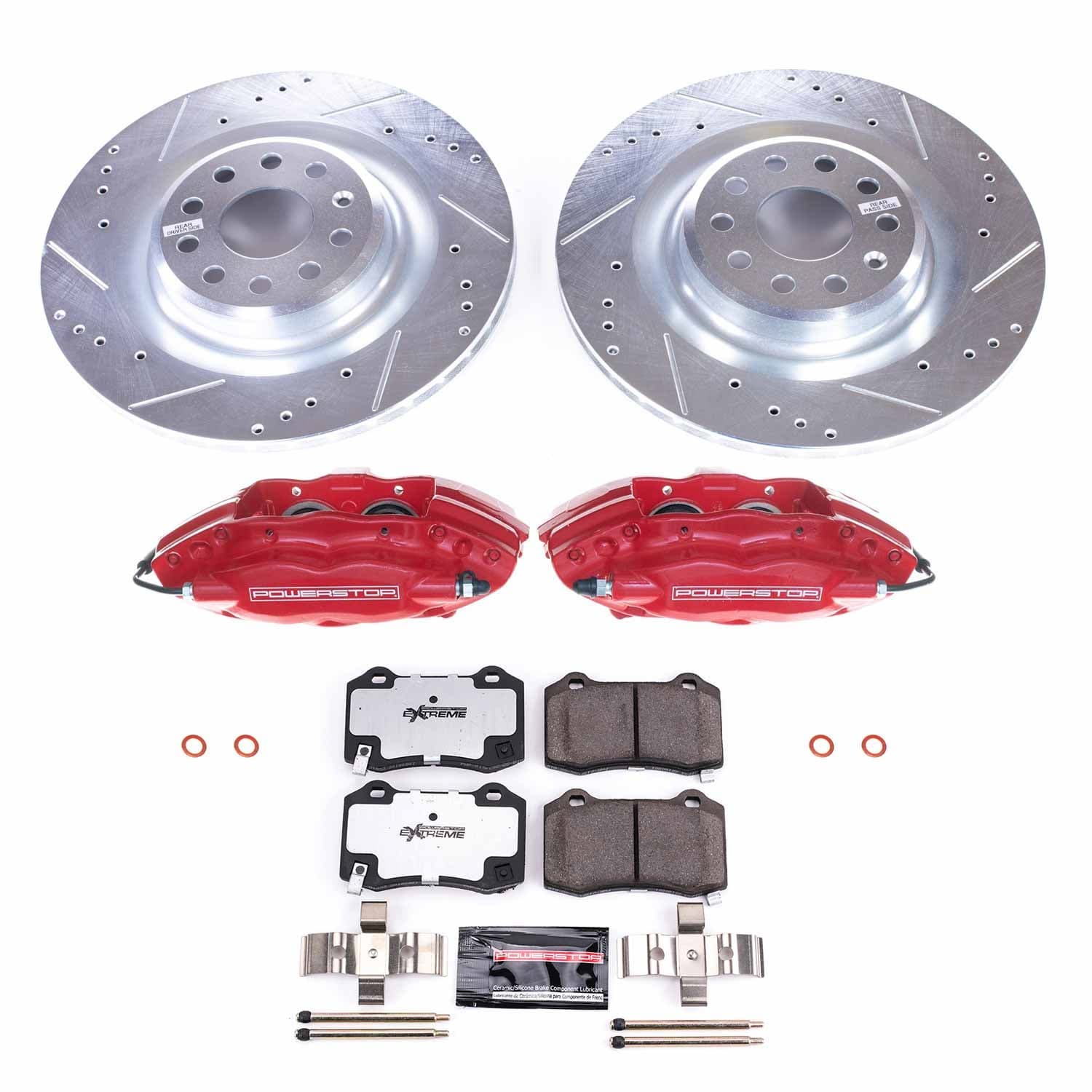 Power Stop - KC6799-26 - Rear - Disc Brake Pad/Caliper and Rotor Kit image 1