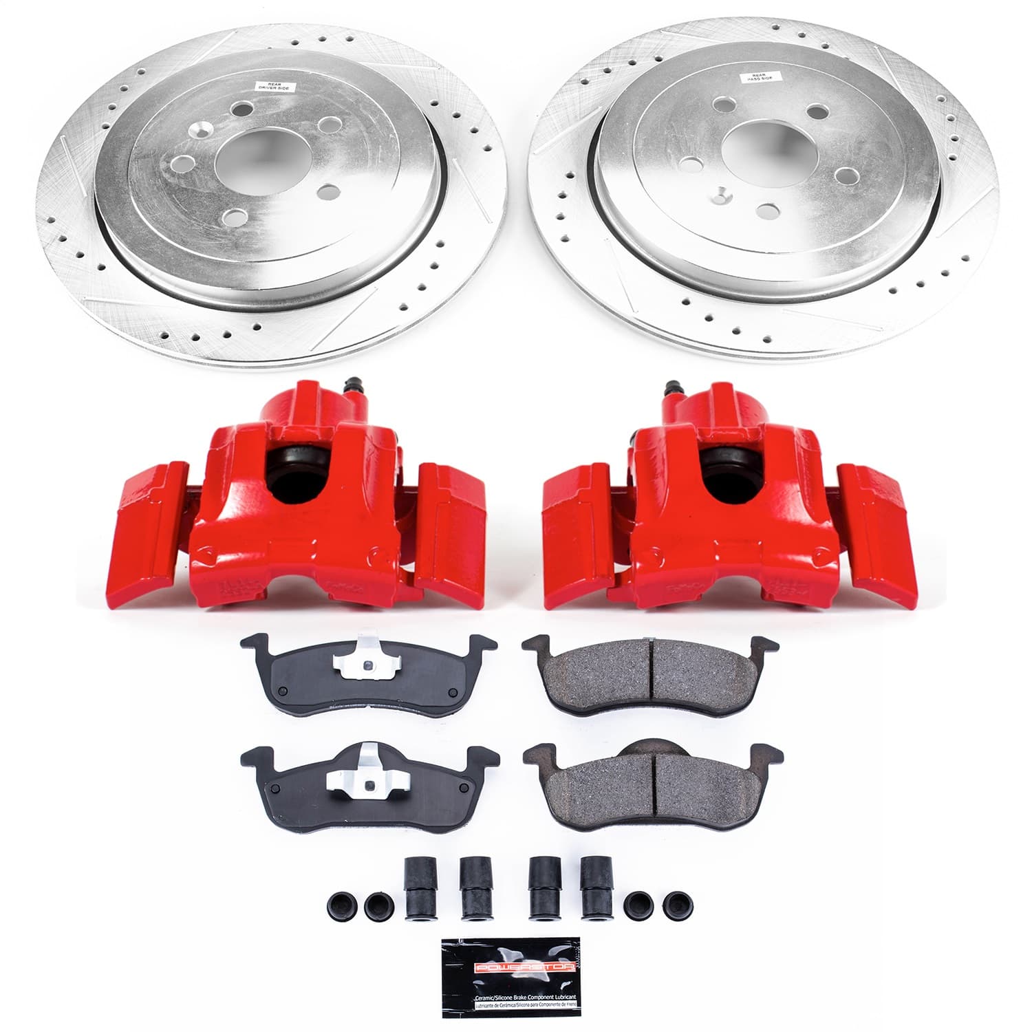 Power Stop - KC6819 - Rear - Disc Brake Pad/Caliper and Rotor Kit image 1