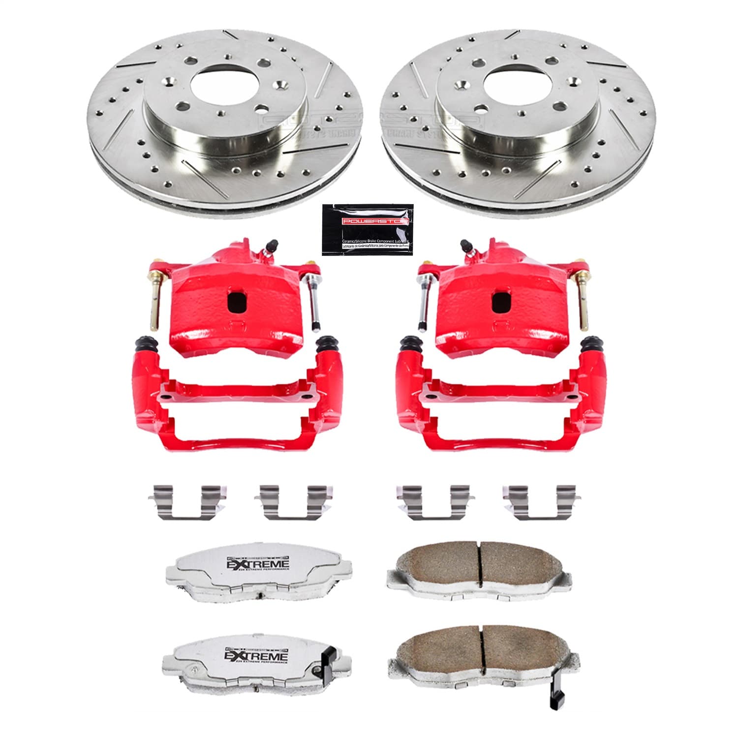 Power Stop - KC690-26 - Front - Disc Brake Pad/Caliper and Rotor Kit image 1