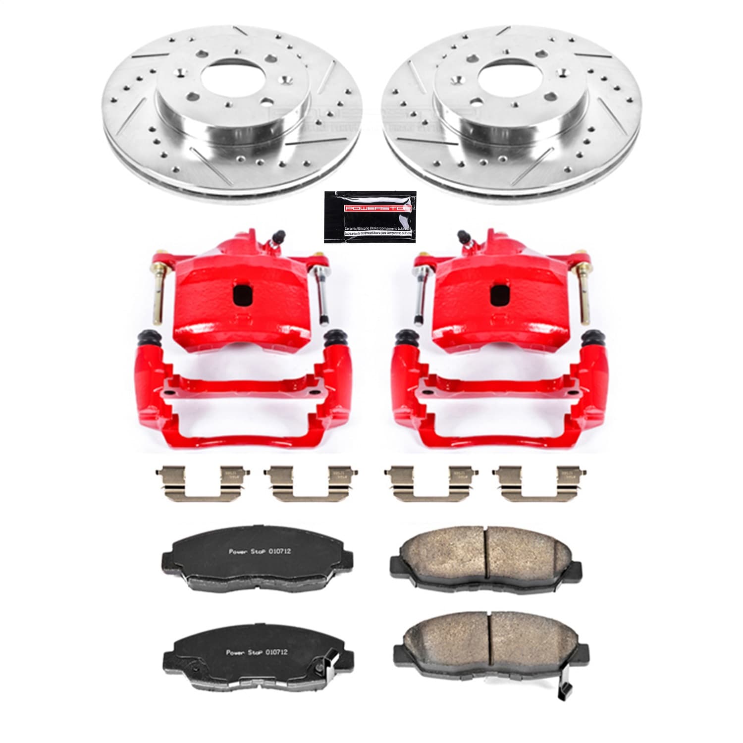 Power Stop - KC690 - Front - Disc Brake Pad/Caliper and Rotor Kit image 1