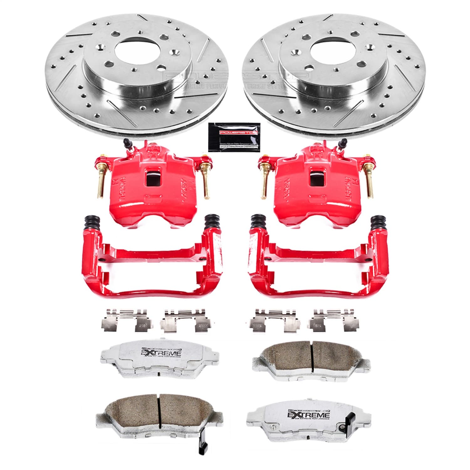 Power Stop - KC694-26 - Front - Disc Brake Pad/Caliper and Rotor Kit image 1