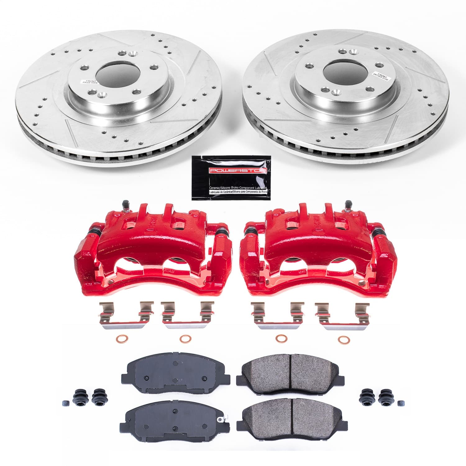 Power Stop - KC6951 - Front - Disc Brake Pad/Caliper and Rotor Kit image 1