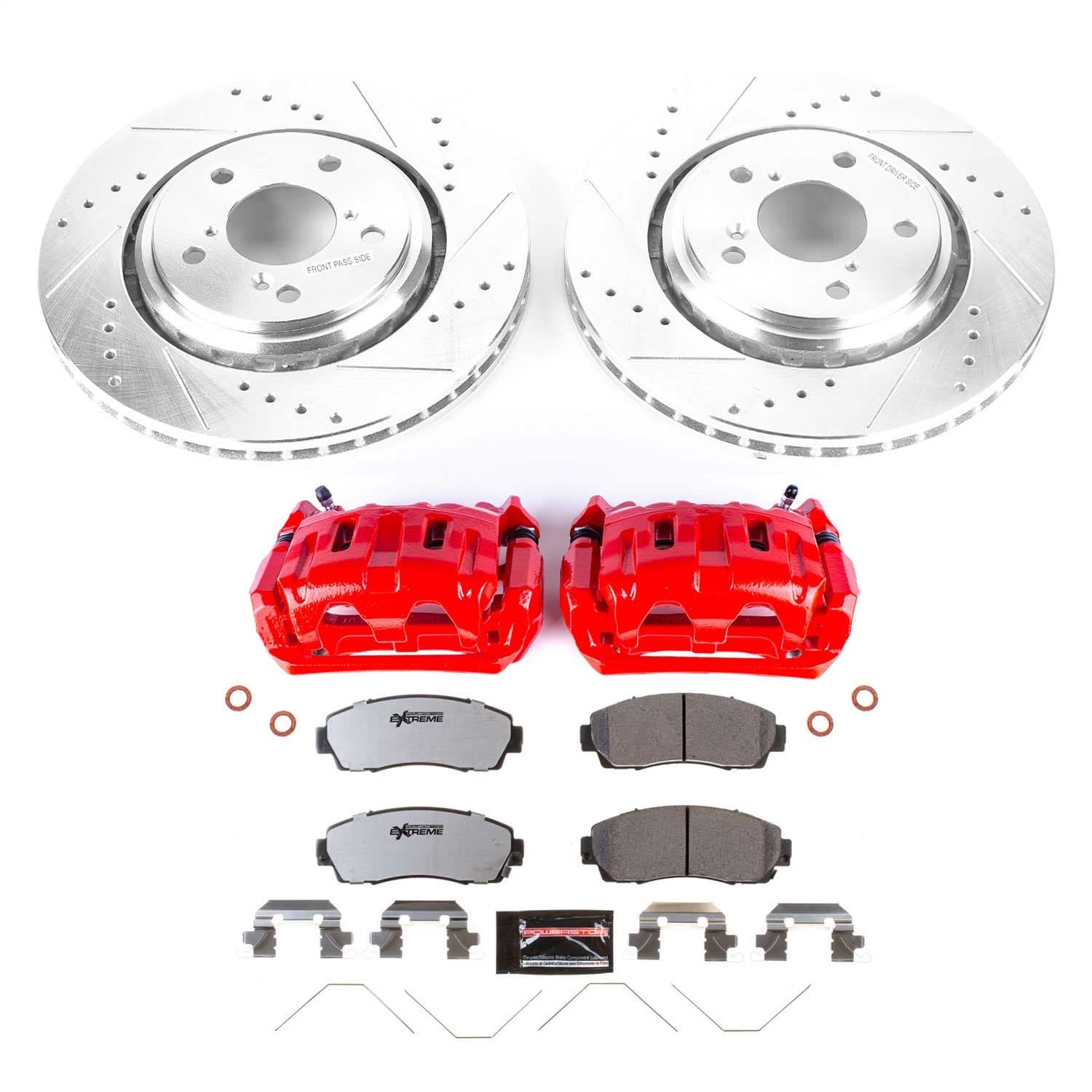 Power Stop - KC6959-26 - Front - Disc Brake Pad/Caliper and Rotor Kit image 1