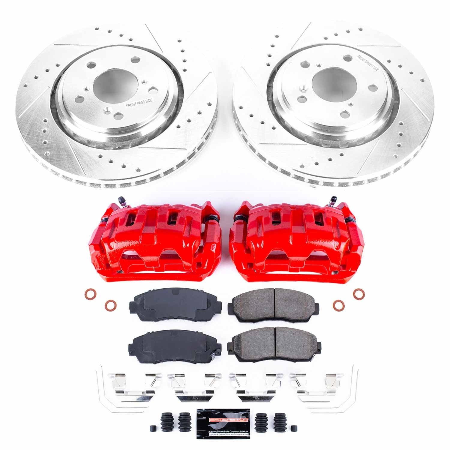 Power Stop - KC6959 - Front - Disc Brake Pad/Caliper and Rotor Kit image 1