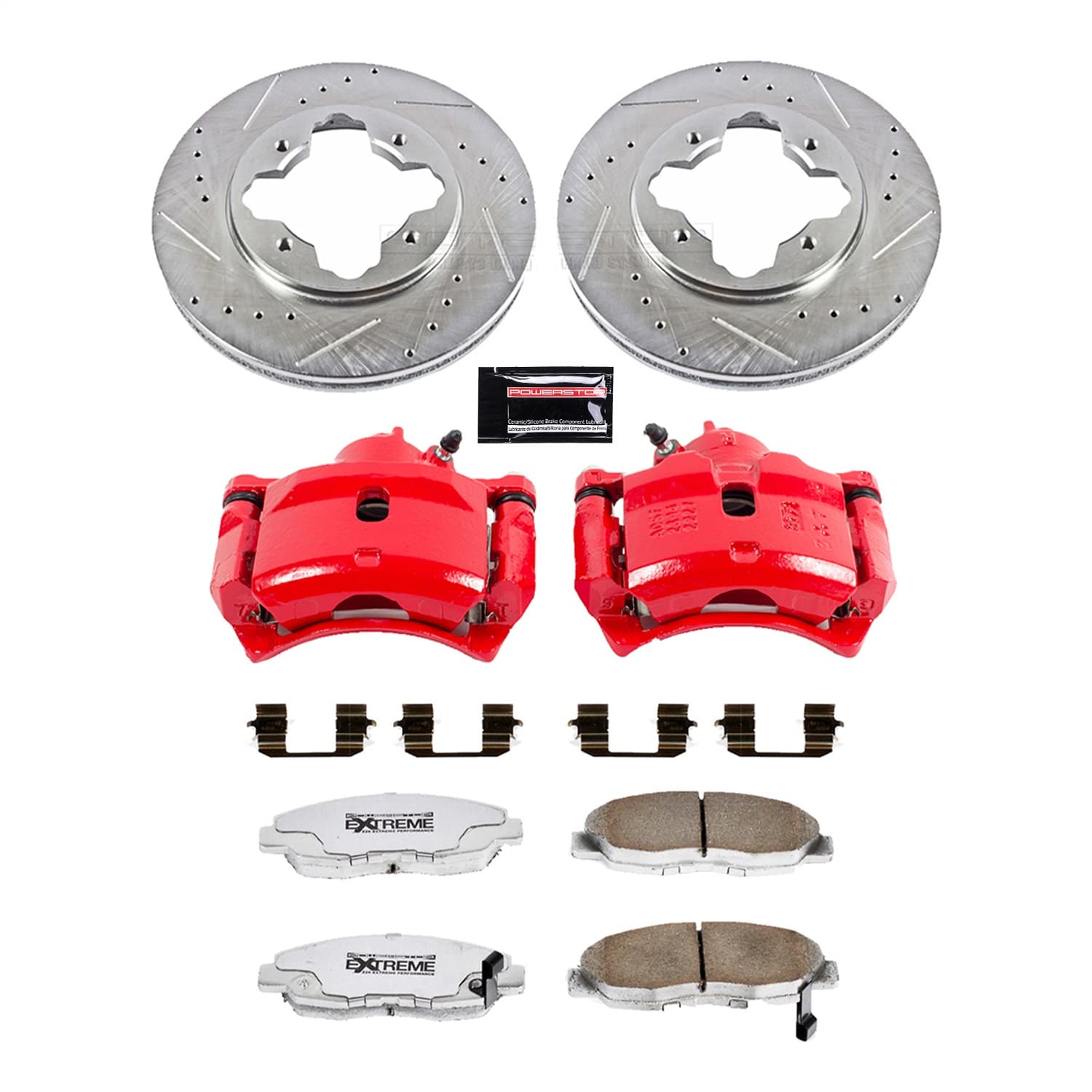 Power Stop - KC697-26 - Front - Disc Brake Pad/Caliper and Rotor Kit image 1