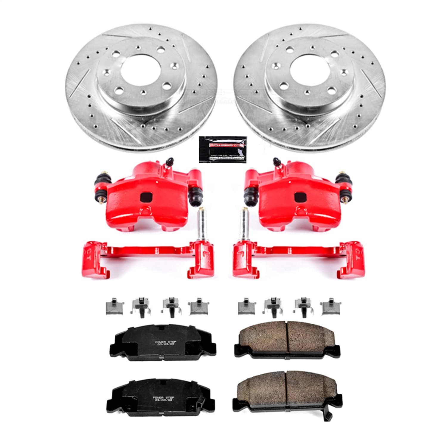 Power Stop - KC699 - Front - Disc Brake Pad/Caliper and Rotor Kit image 1
