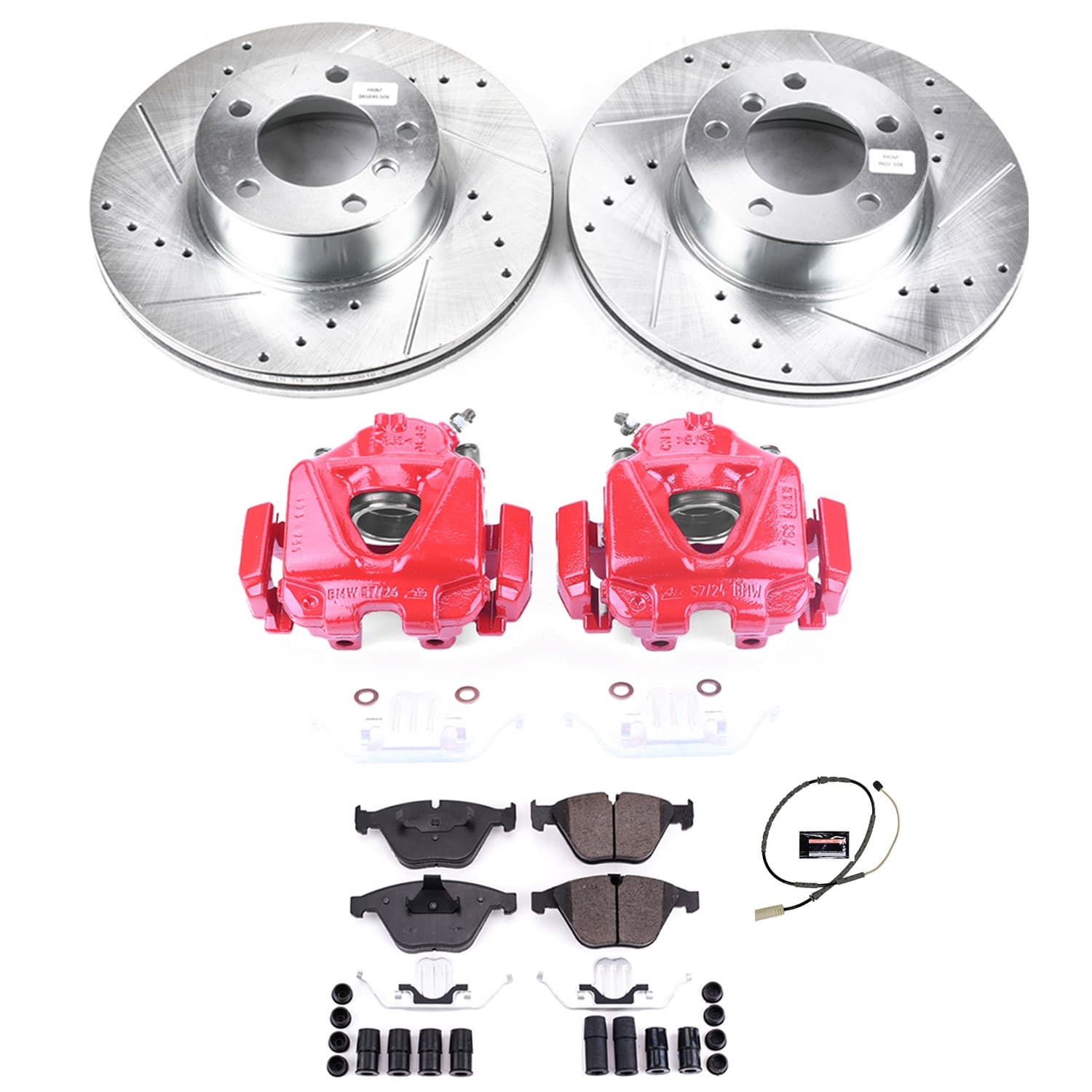 Power Stop - KC7026 - Front - Disc Brake Pad/Caliper and Rotor Kit image 1
