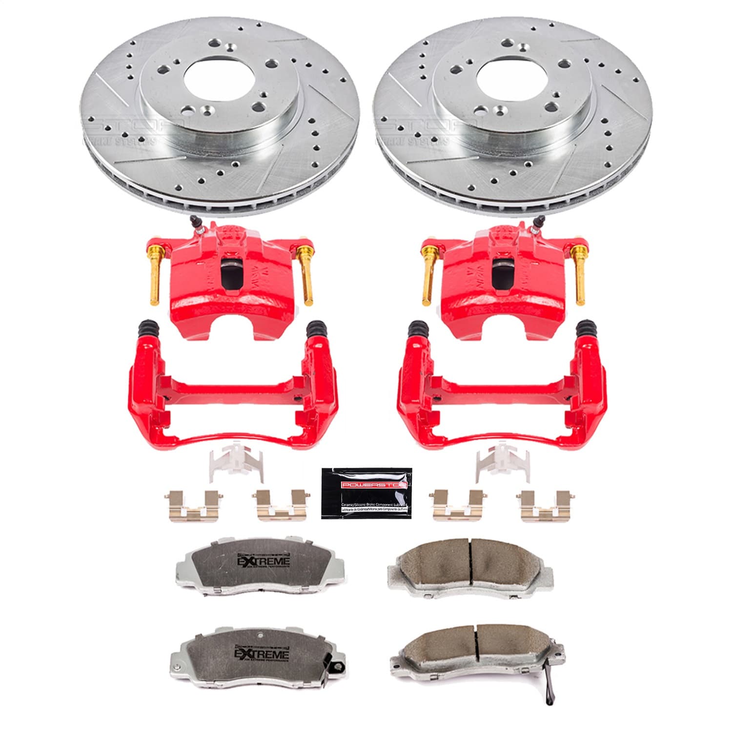 Power Stop - KC704-26 - Front - Disc Brake Pad/Caliper and Rotor Kit image 1