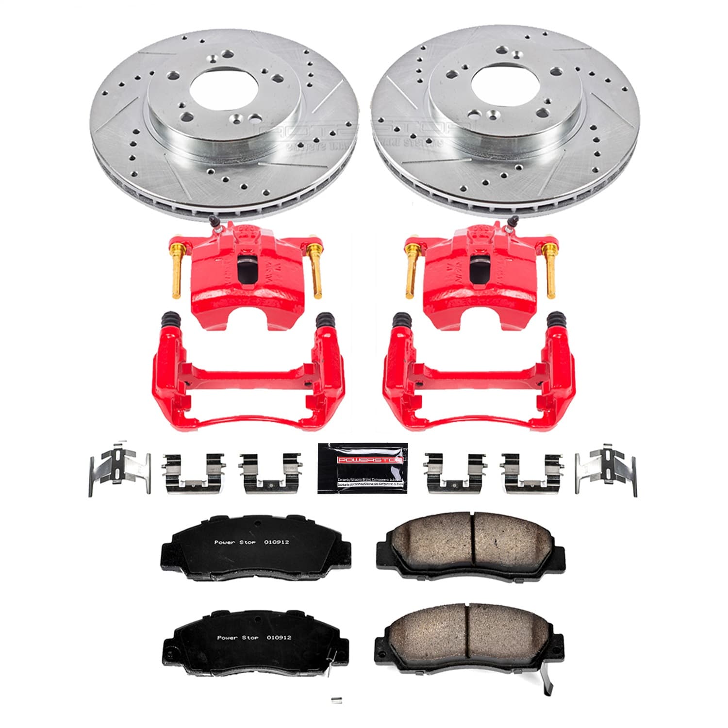 Power Stop - KC704 - Front - Disc Brake Pad/Caliper and Rotor Kit image 1