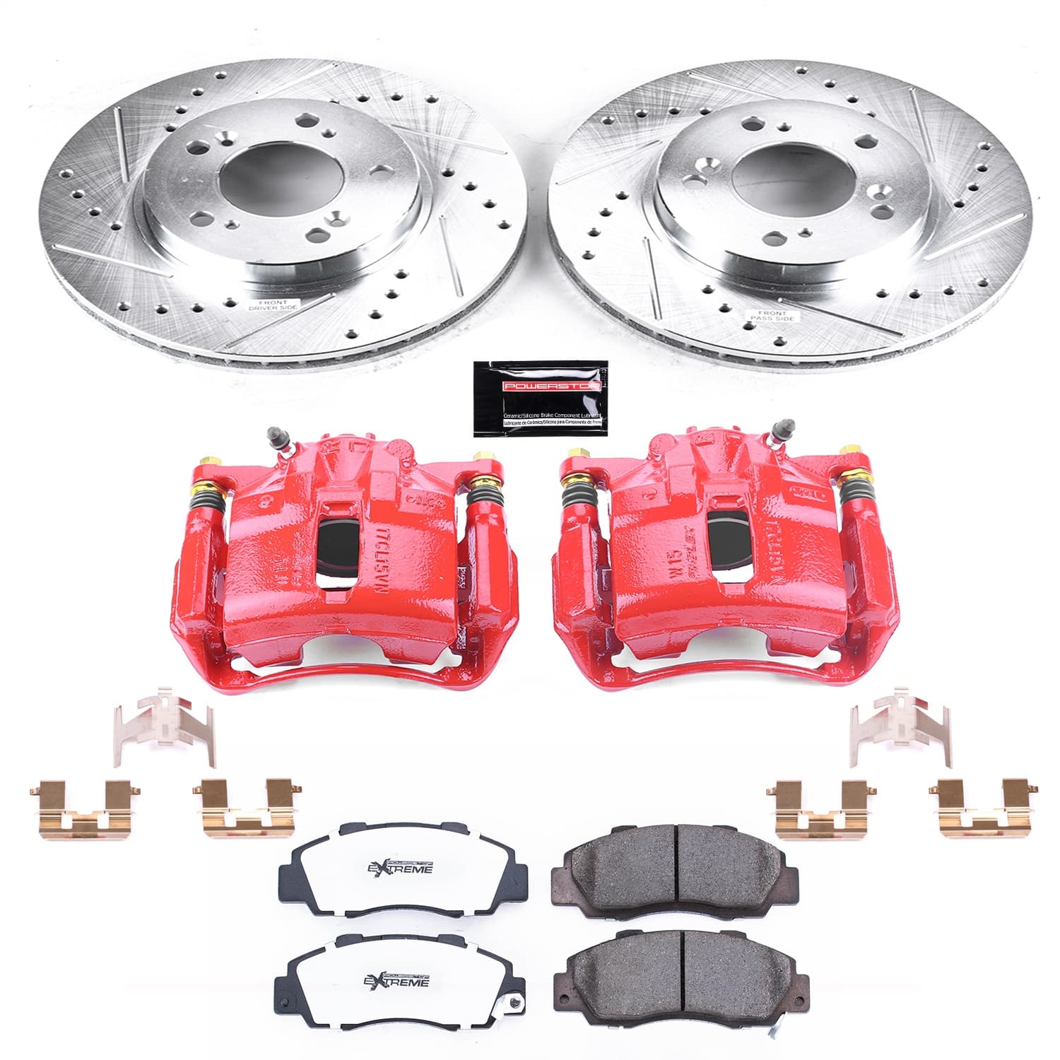 Power Stop - KC704A-26 - Front - Disc Brake Pad/Caliper and Rotor Kit image 1