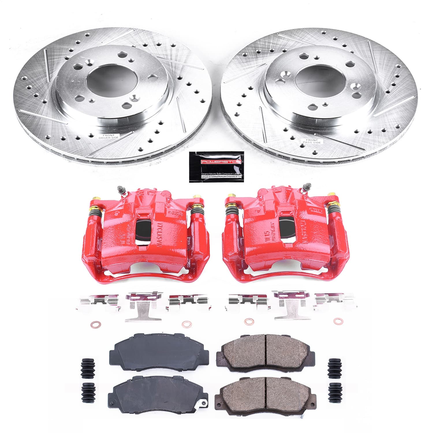 Power Stop - KC704A - Front - Disc Brake Pad/Caliper and Rotor Kit image 1