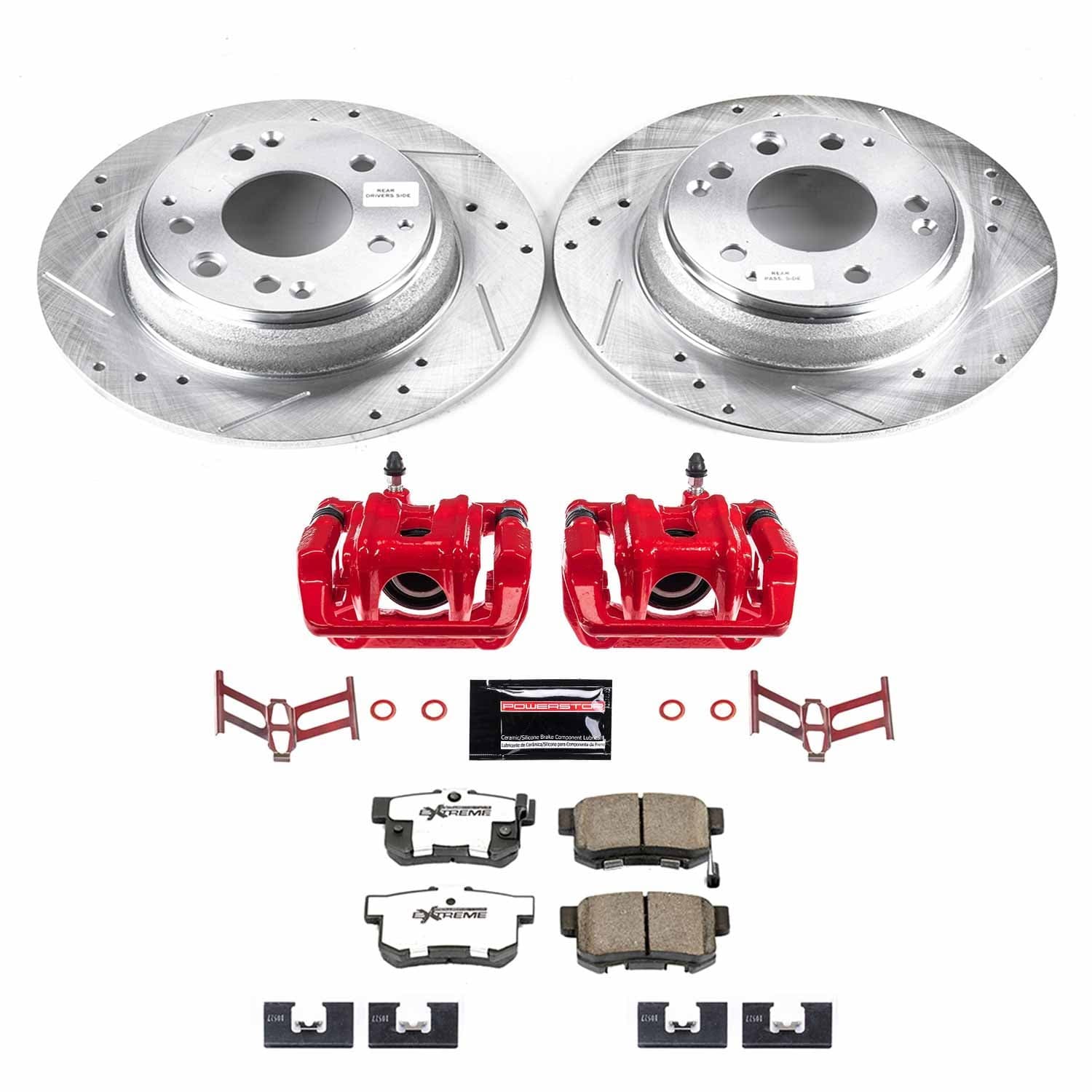 Power Stop - KC709-26 - Rear - Disc Brake Pad/Caliper and Rotor Kit image 1