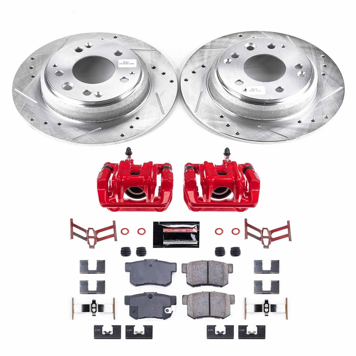 Power Stop - KC709 - Rear - Disc Brake Pad/Caliper and Rotor Kit image 1