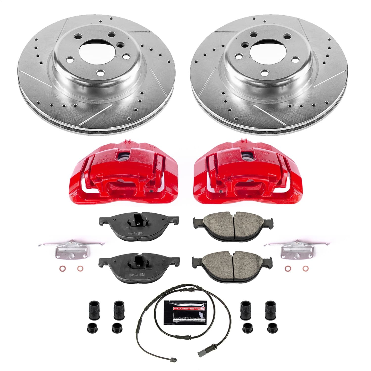 Power Stop - KC7162 - Front - Disc Brake Pad/Caliper and Rotor Kit image 1