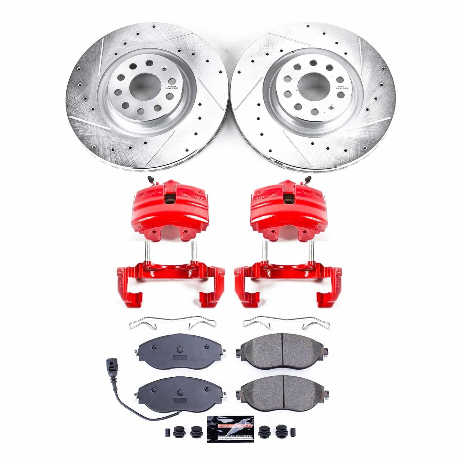 Power Stop - KC7175 - Front - Disc Brake Pad/Caliper and Rotor Kit image 1
